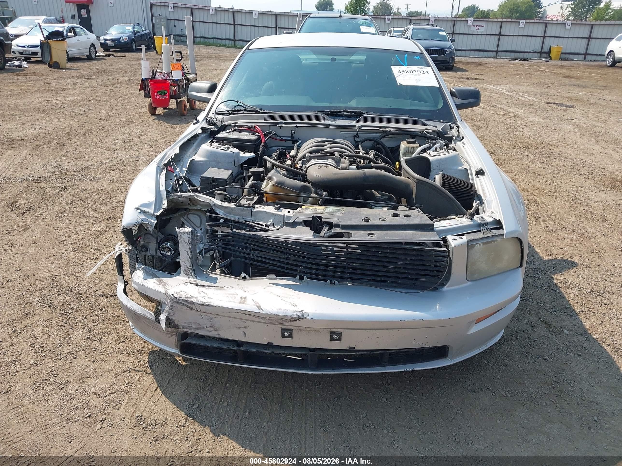 2006 Ford Mustang Gt Silver vin: 1ZVFT82H265233132