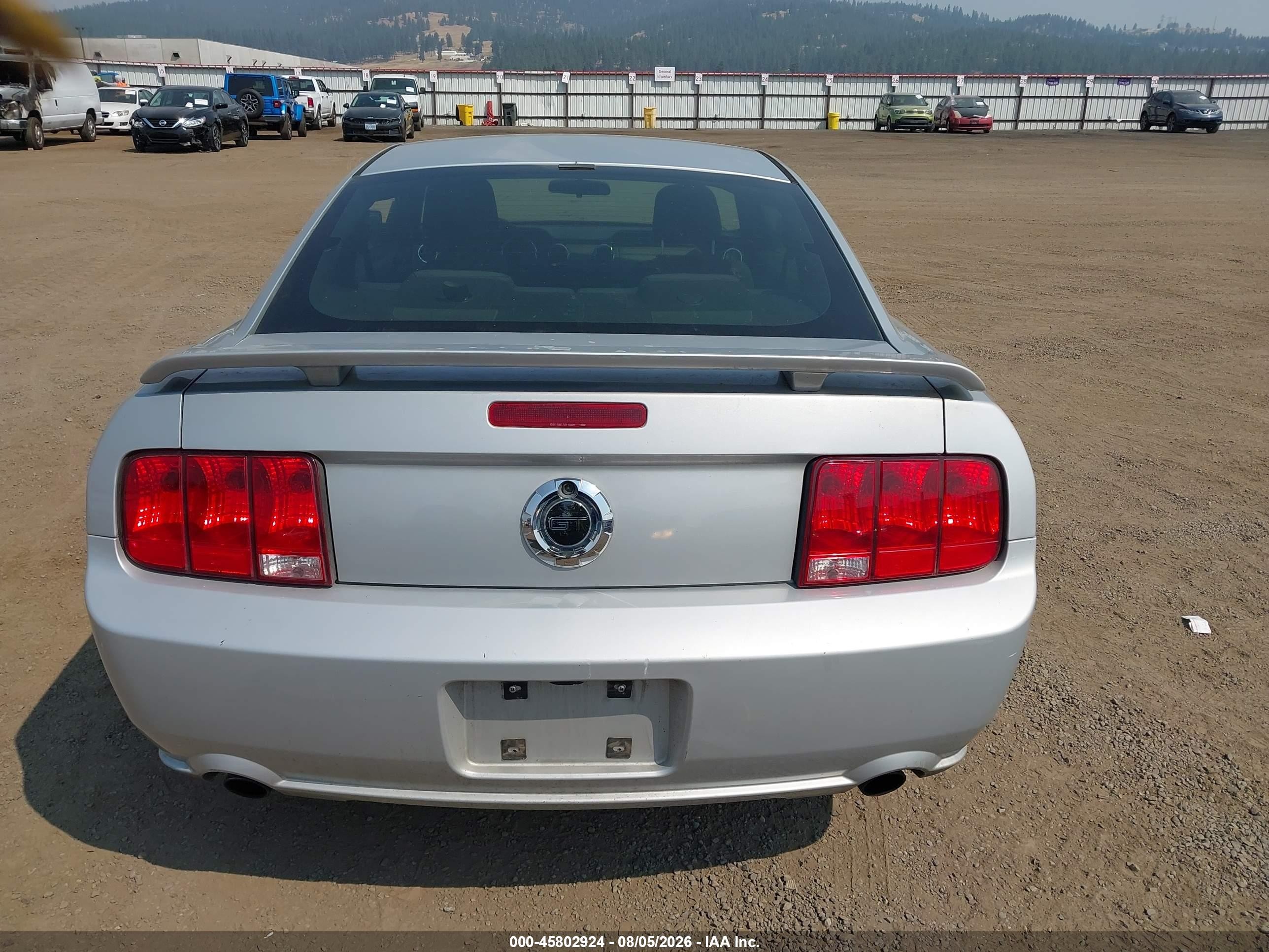 2006 Ford Mustang Gt Silver vin: 1ZVFT82H265233132