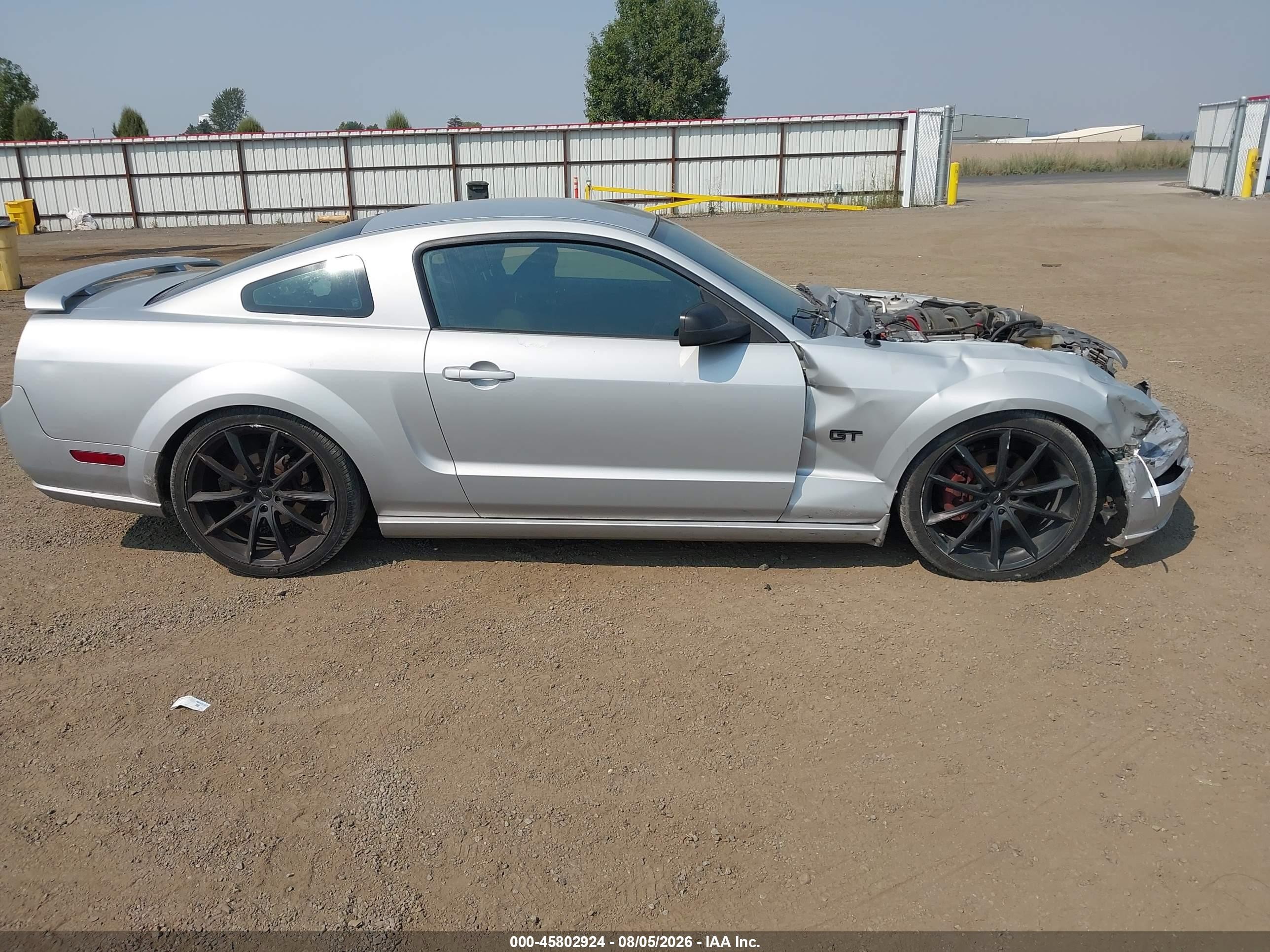 2006 Ford Mustang Gt Silver vin: 1ZVFT82H265233132