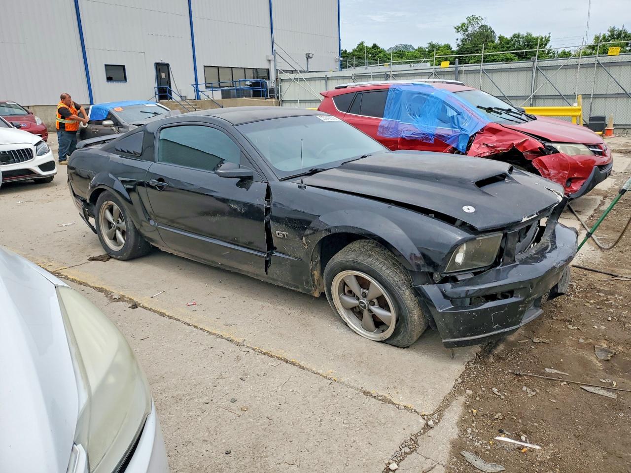2006 Ford Mustang Gt Black vin: 1ZVFT82H365197449