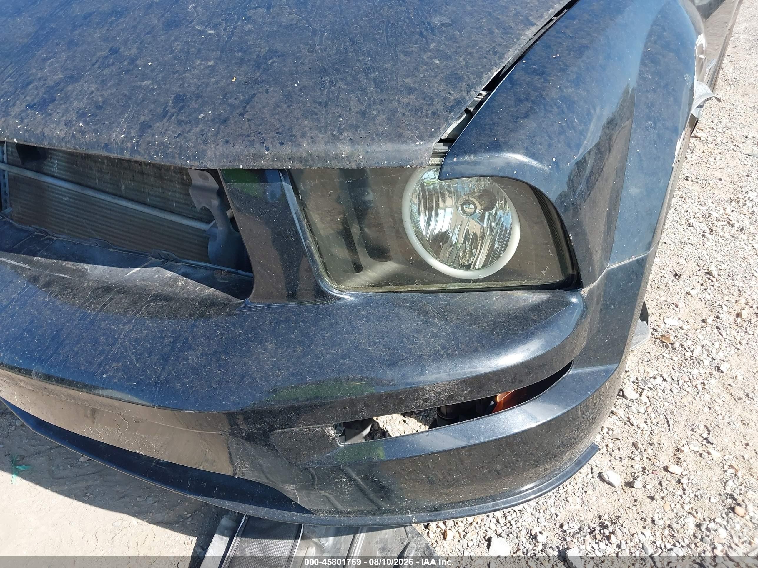 2006 Ford Mustang Gt Black vin: 1ZVFT82H365251607