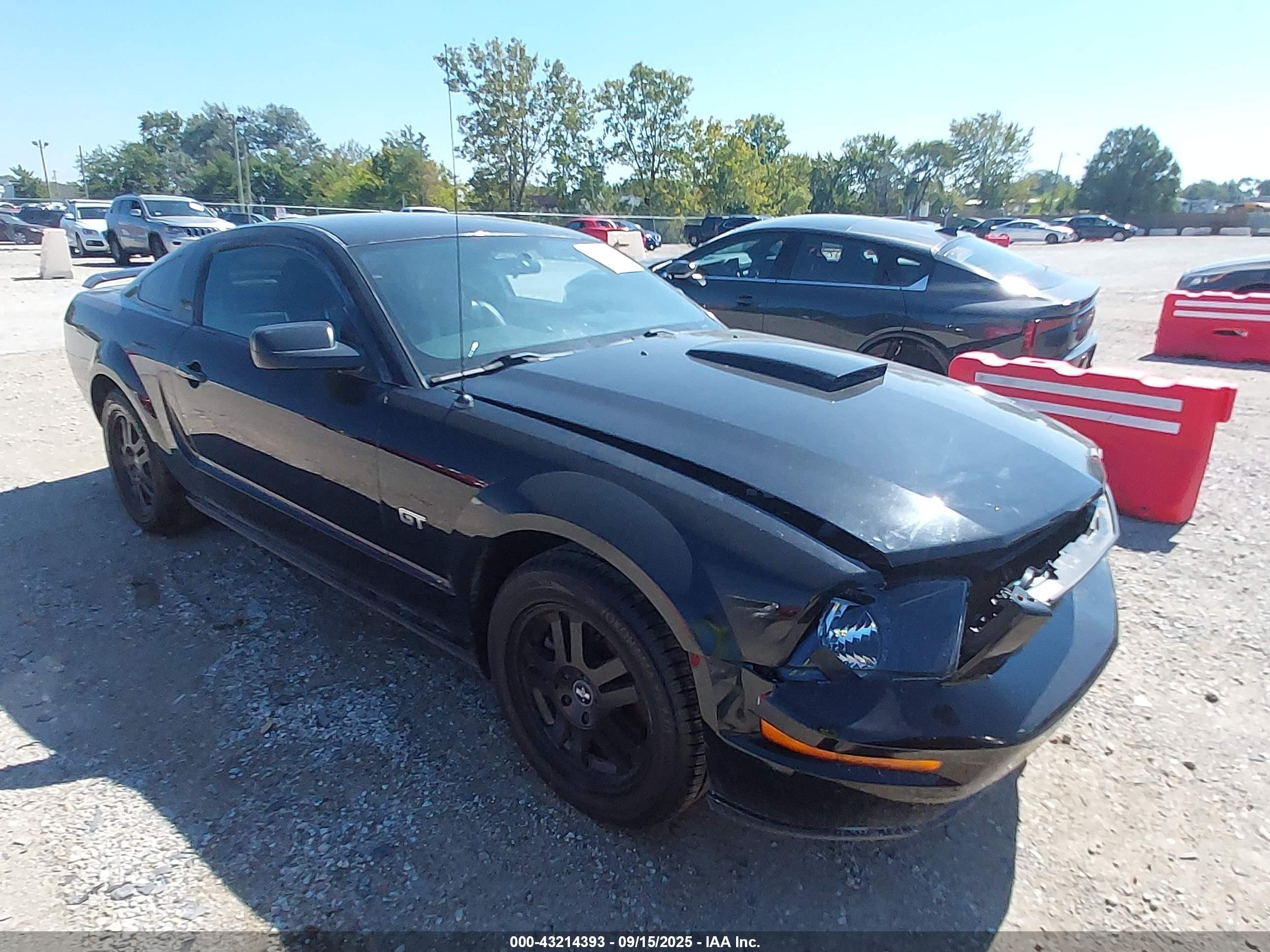 2007 Ford Mustang Gt Deluxe/gt Premium Black vin: 1ZVFT82H375336397