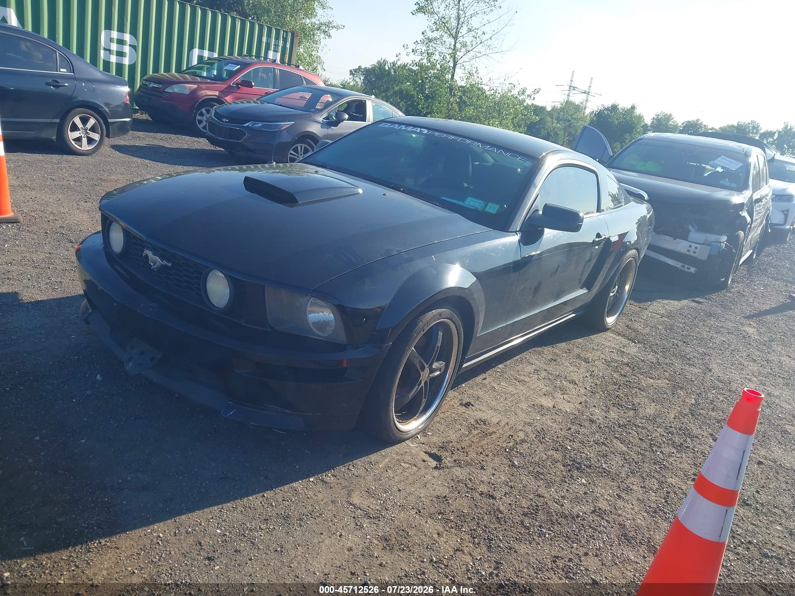 2007 Ford Mustang Gt Deluxe/gt Premium Black vin: 1ZVFT82H375356312