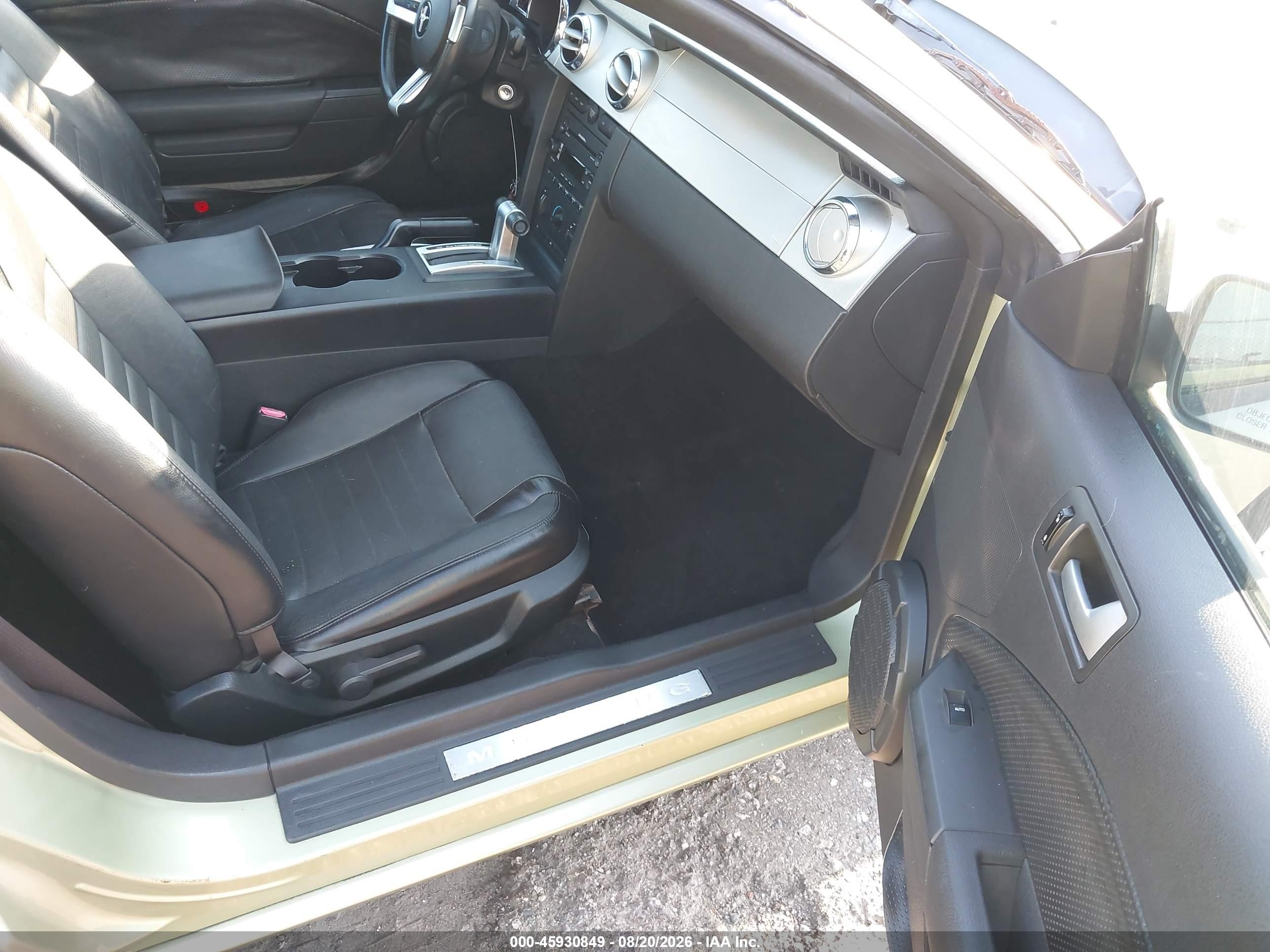 2006 Ford Mustang Gt Green vin: 1ZVFT82H465228370