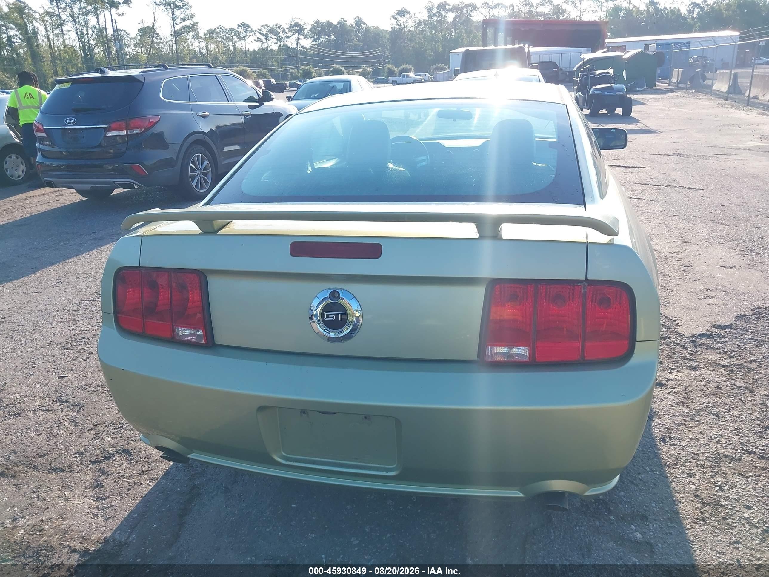 2006 Ford Mustang Gt Green vin: 1ZVFT82H465228370
