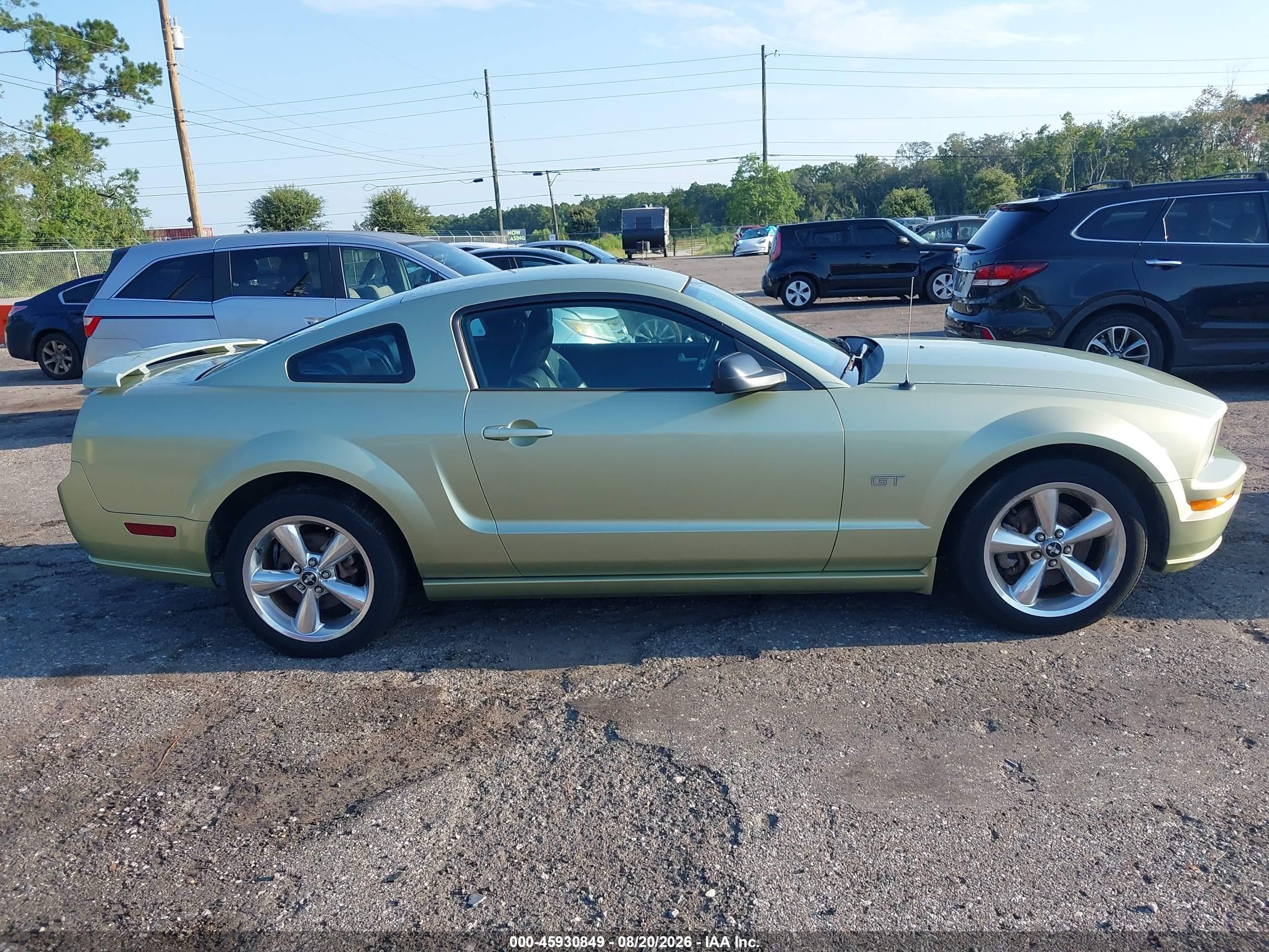 2006 Ford Mustang Gt Green vin: 1ZVFT82H465228370