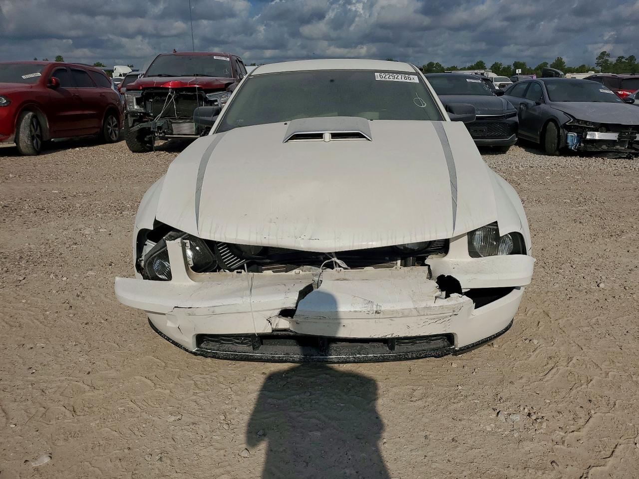 2006 Ford Mustang Gt White vin: 1ZVFT82H465236386