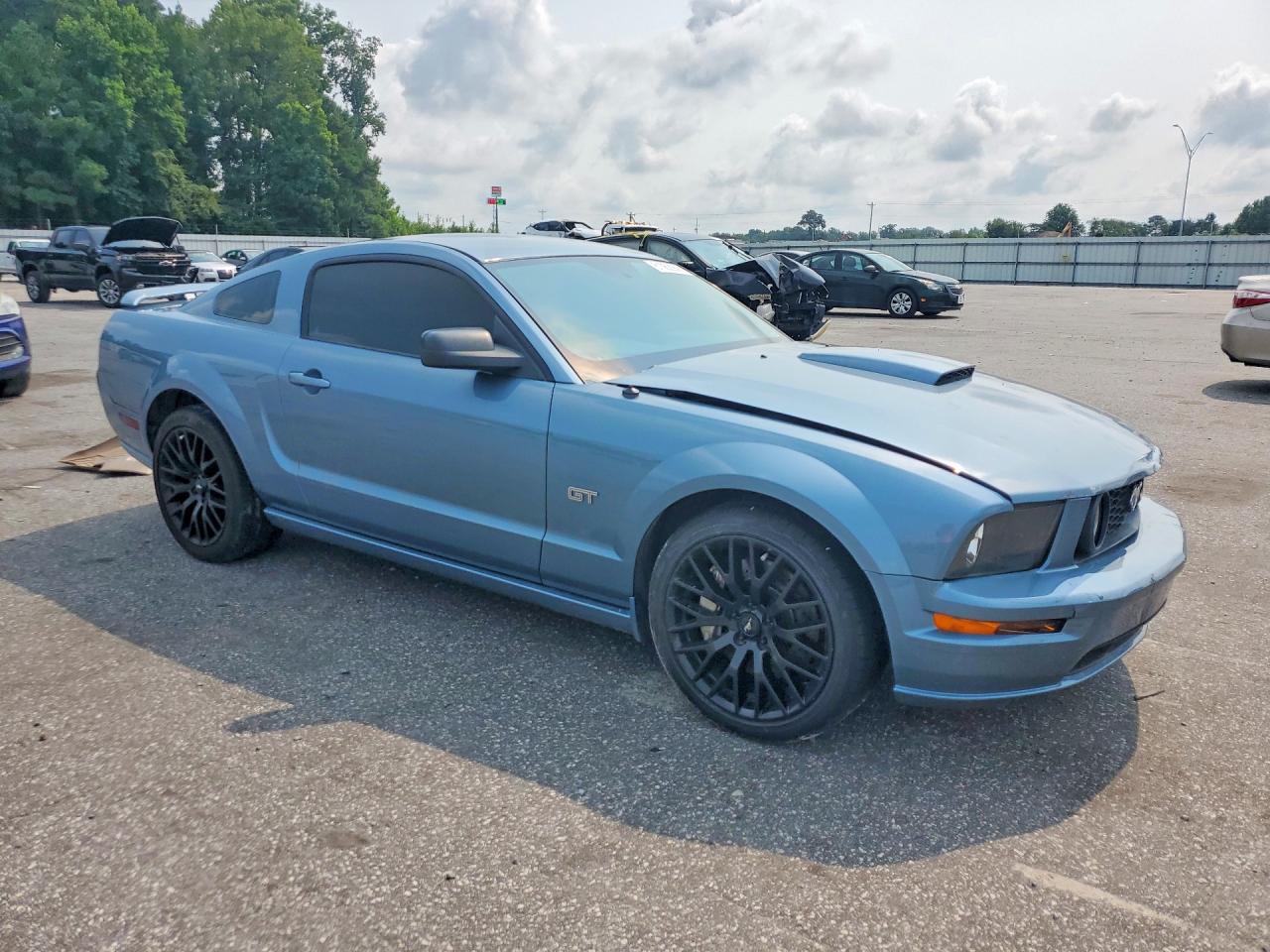 2007 Ford Mustang Gt Синий vin: 1ZVFT82H475282933