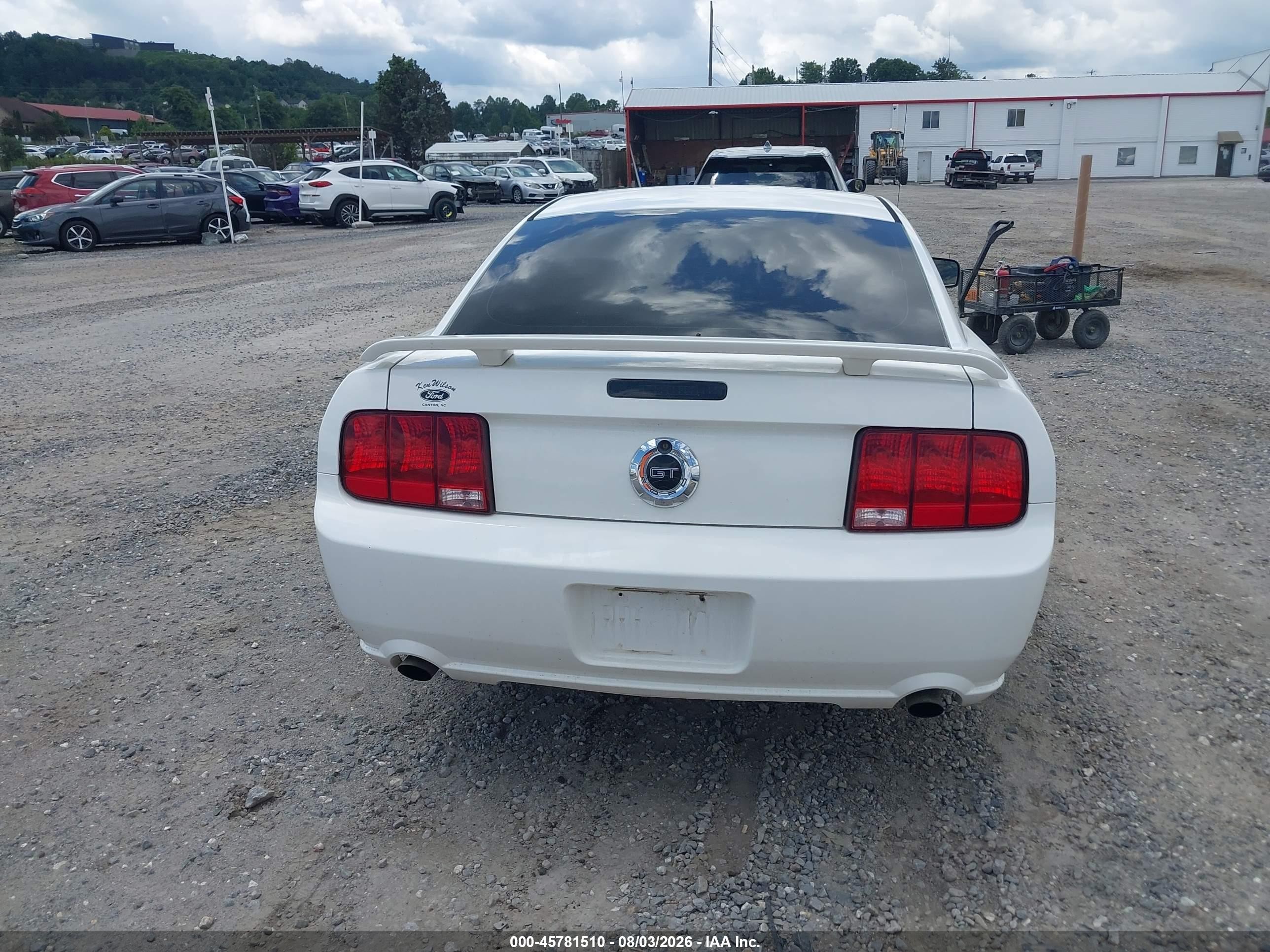 2006 Ford Mustang Gt White vin: 1ZVFT82H565179910