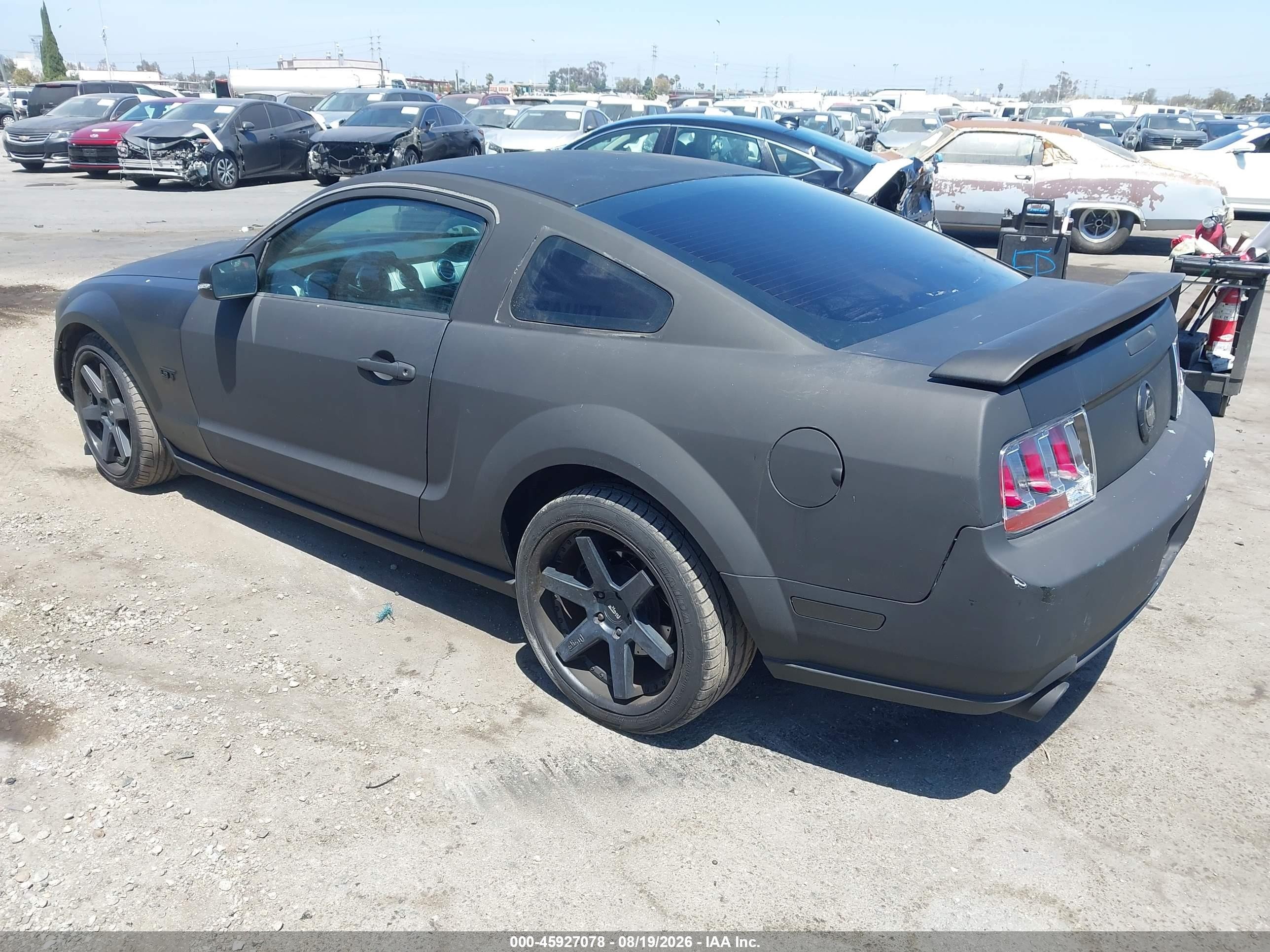 2006 Ford Mustang Gt Black vin: 1ZVFT82H565264617