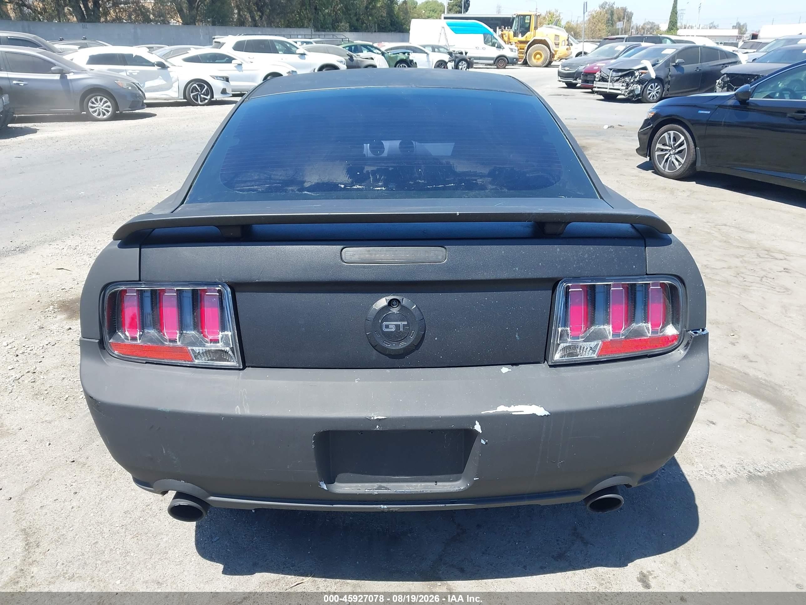 2006 Ford Mustang Gt Black vin: 1ZVFT82H565264617