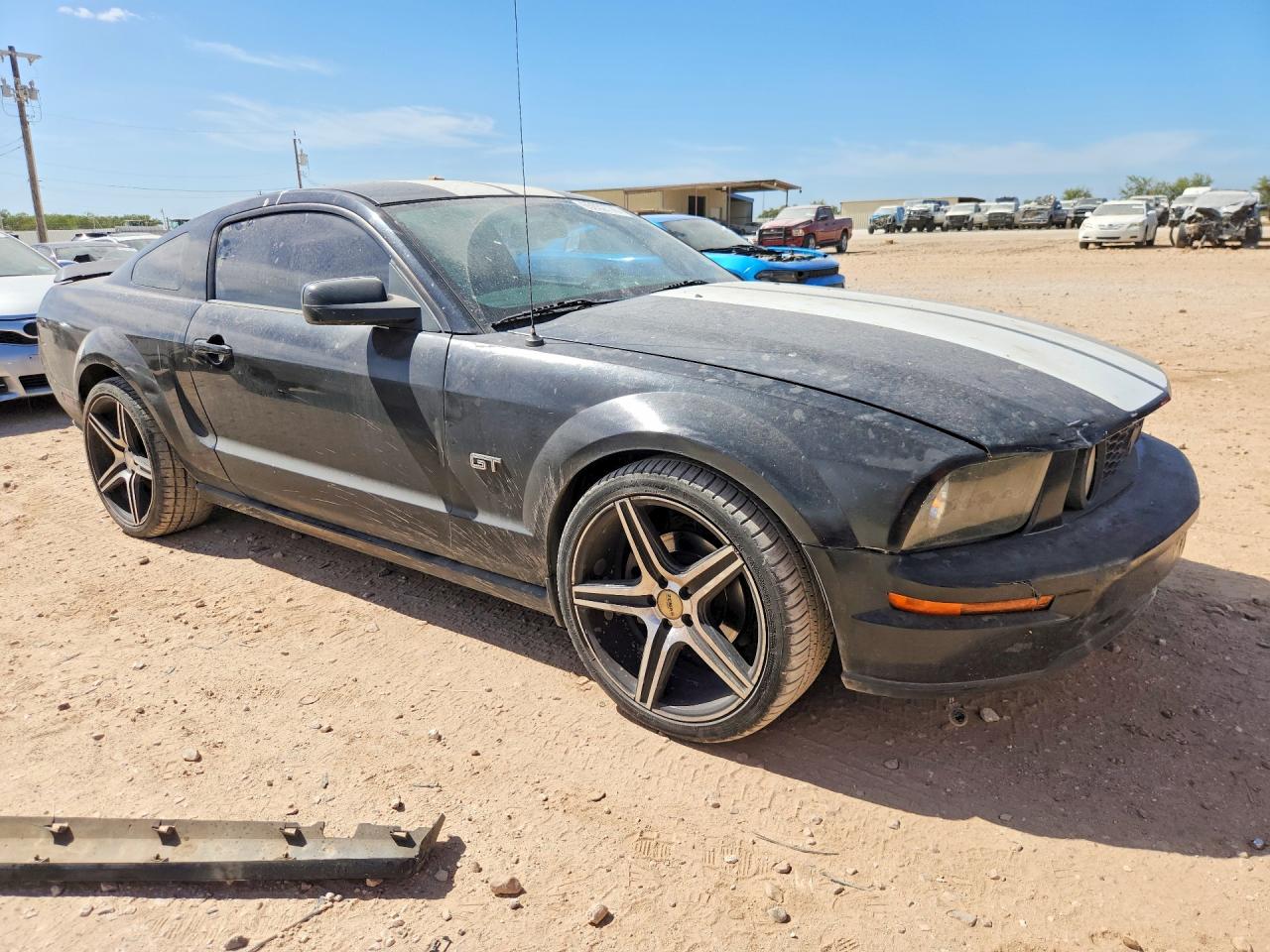 2007 Ford Mustang Gt Black vin: 1ZVFT82H575216438