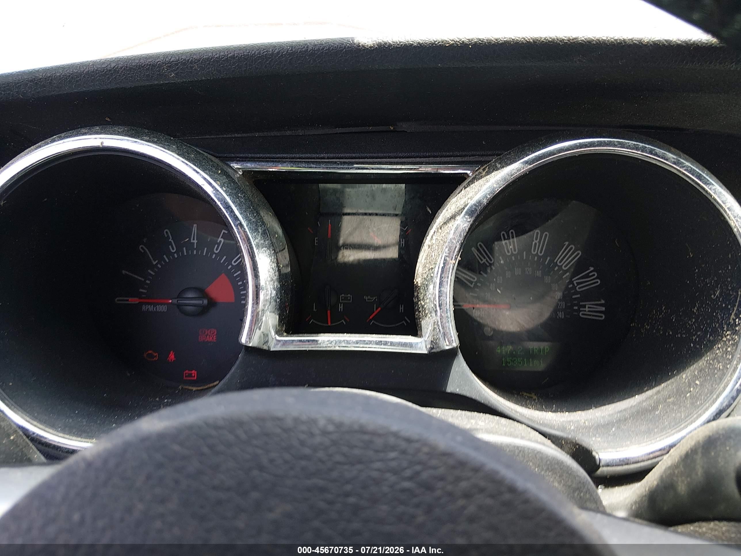 2007 Ford Mustang Gt Deluxe/gt Premium Синий vin: 1ZVFT82H575226600