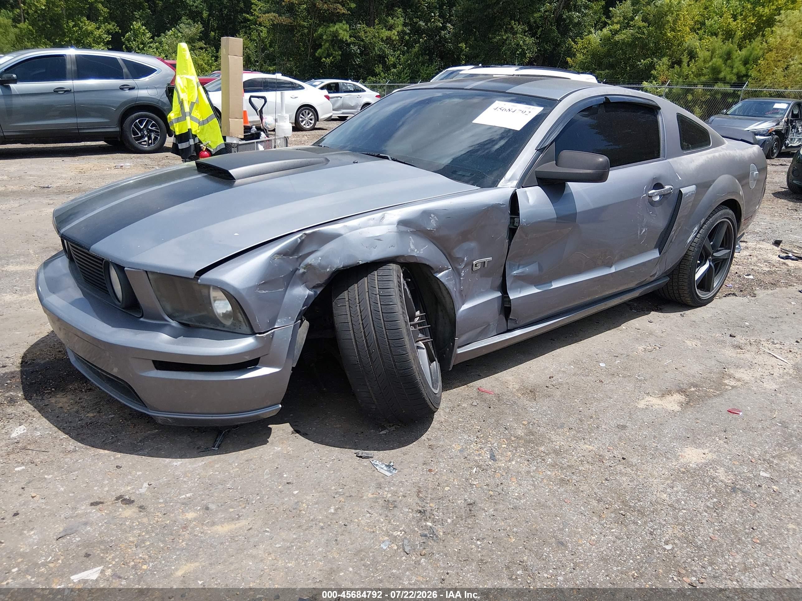 2007 Ford Mustang Gt Deluxe/gt Premium Gray vin: 1ZVFT82H575231571