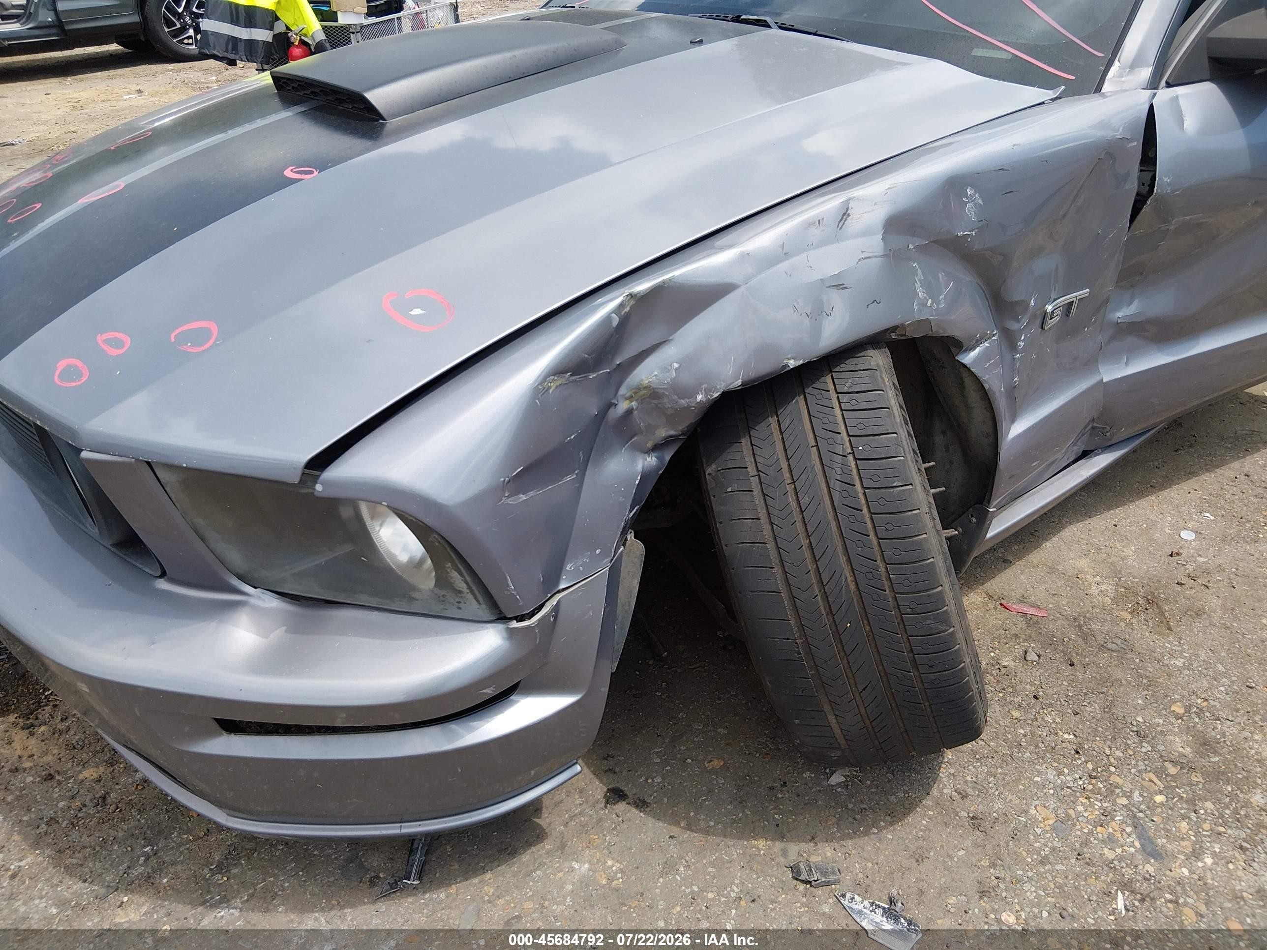 2007 Ford Mustang Gt Deluxe/gt Premium Gray vin: 1ZVFT82H575231571