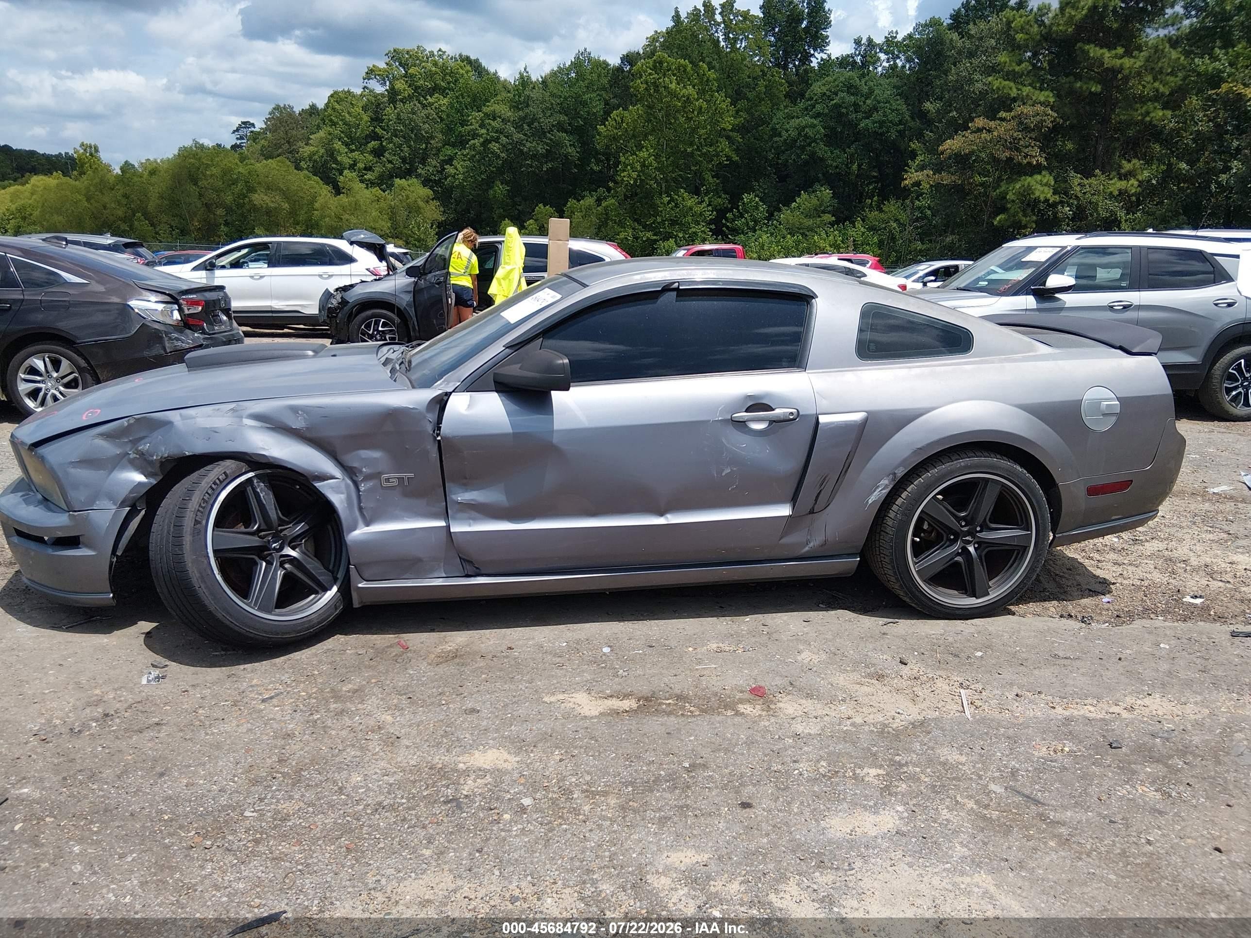 2007 Ford Mustang Gt Deluxe/gt Premium Gray vin: 1ZVFT82H575231571