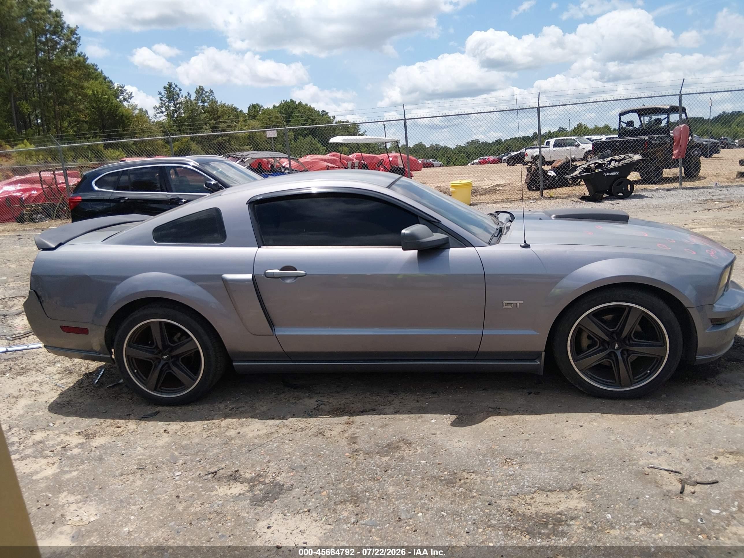 2007 Ford Mustang Gt Deluxe/gt Premium Gray vin: 1ZVFT82H575231571