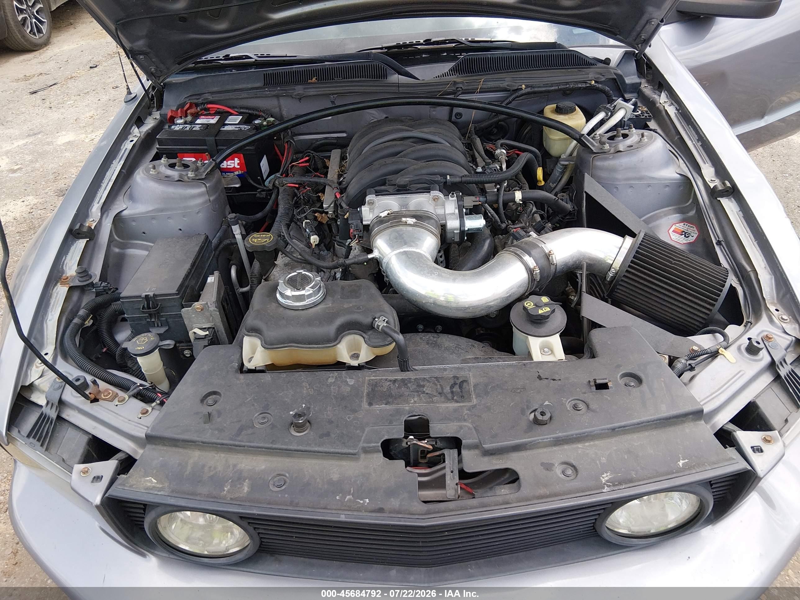 2007 Ford Mustang Gt Deluxe/gt Premium Gray vin: 1ZVFT82H575231571