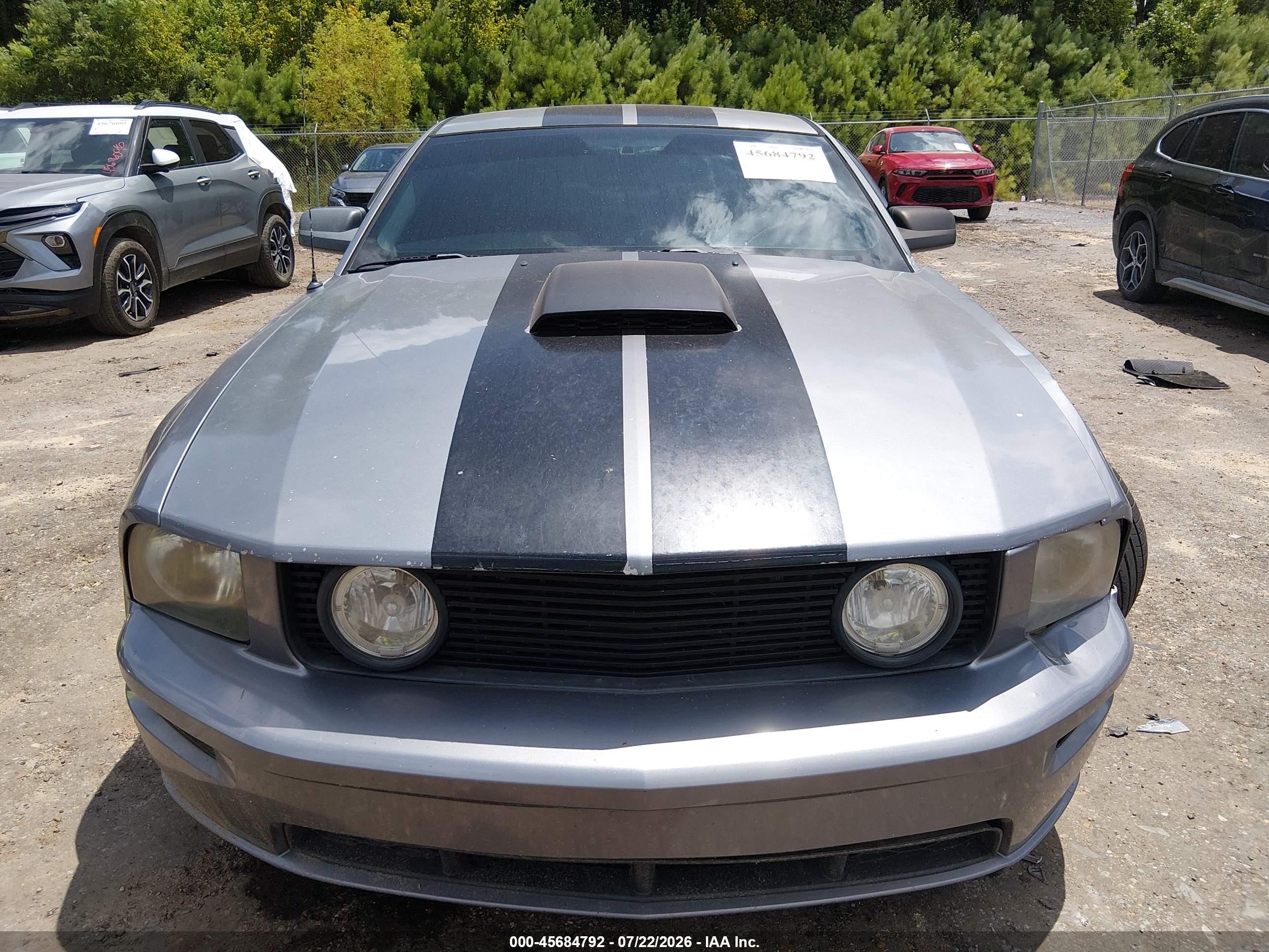 2007 Ford Mustang Gt Deluxe/gt Premium Gray vin: 1ZVFT82H575231571