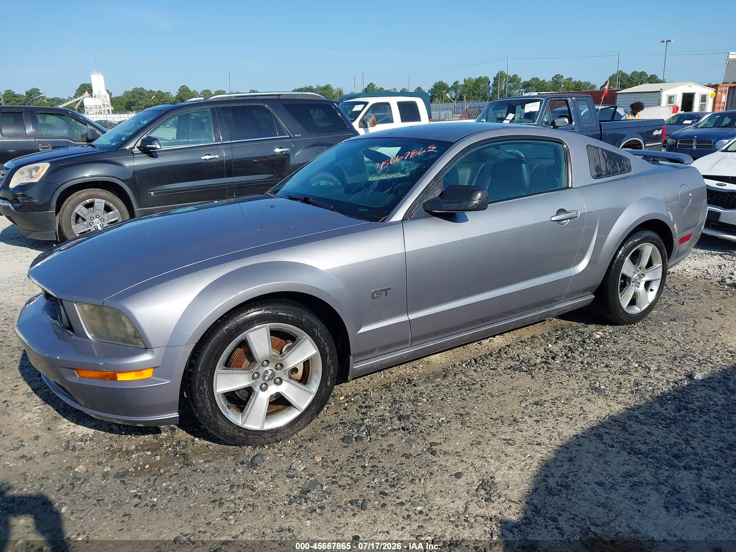 2007 Ford Mustang Gt Deluxe/gt Premium Gray vin: 1ZVFT82H575244661