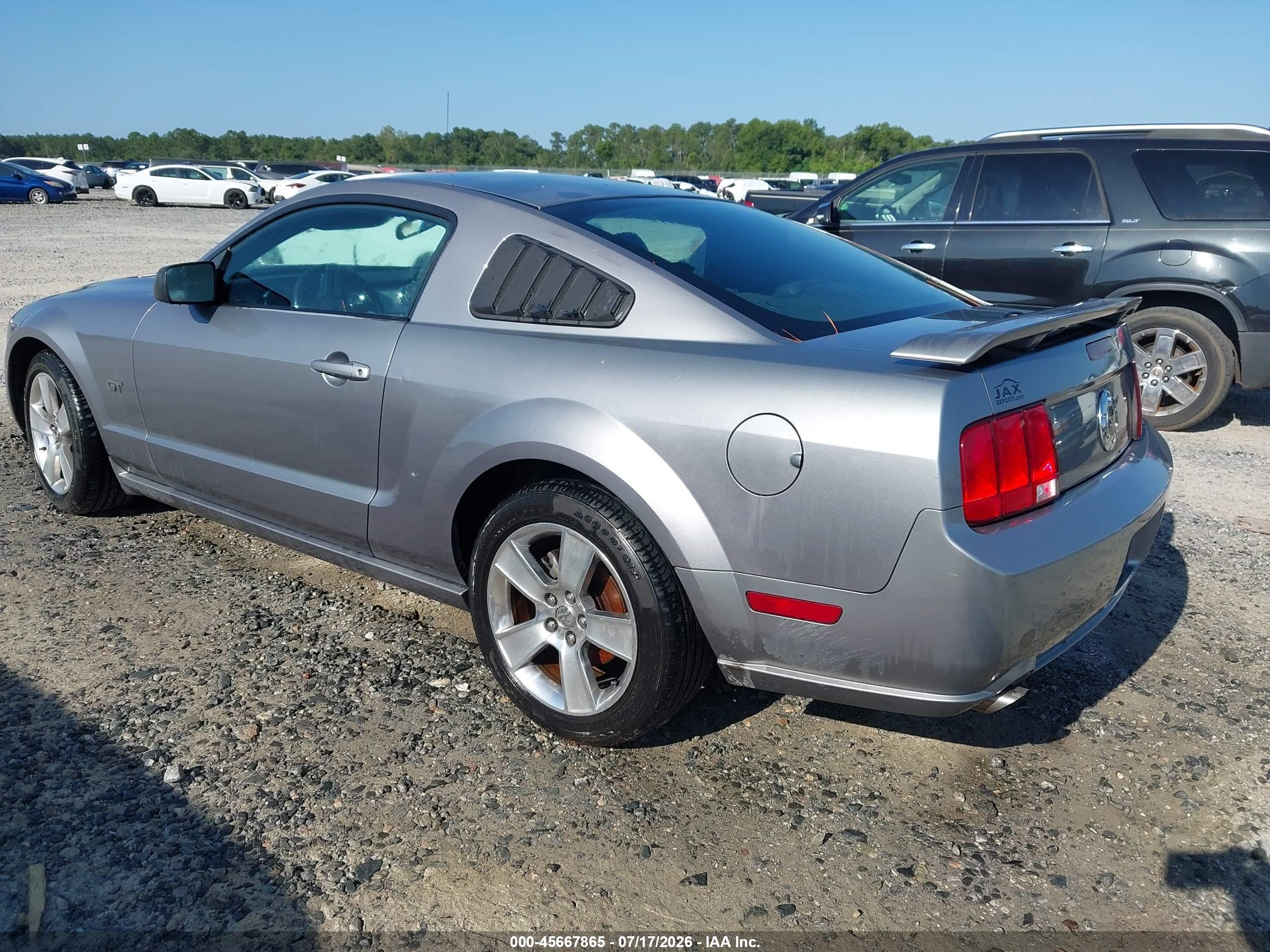 2007 Ford Mustang Gt Deluxe/gt Premium Gray vin: 1ZVFT82H575244661