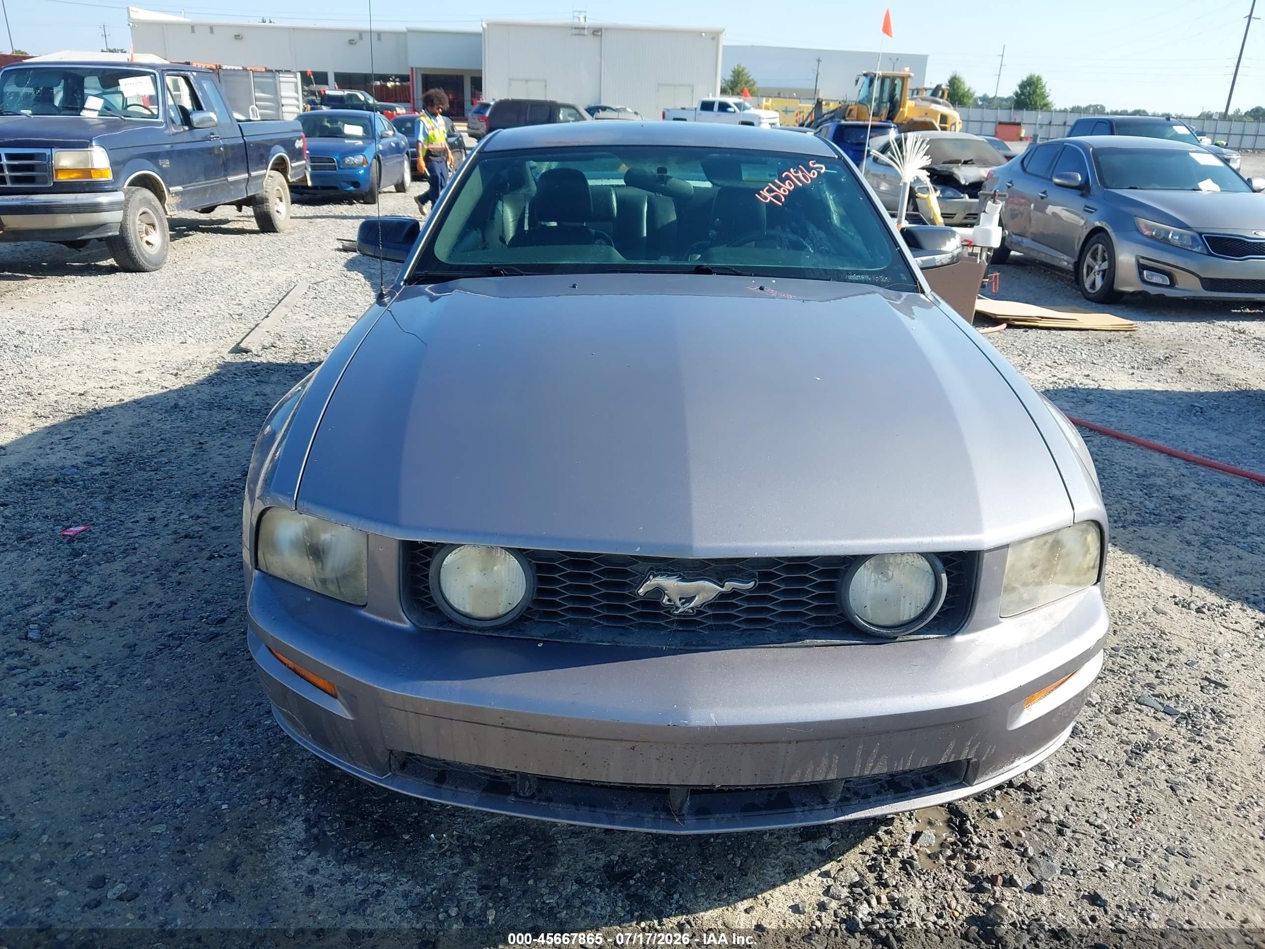 2007 Ford Mustang Gt Deluxe/gt Premium Gray vin: 1ZVFT82H575244661
