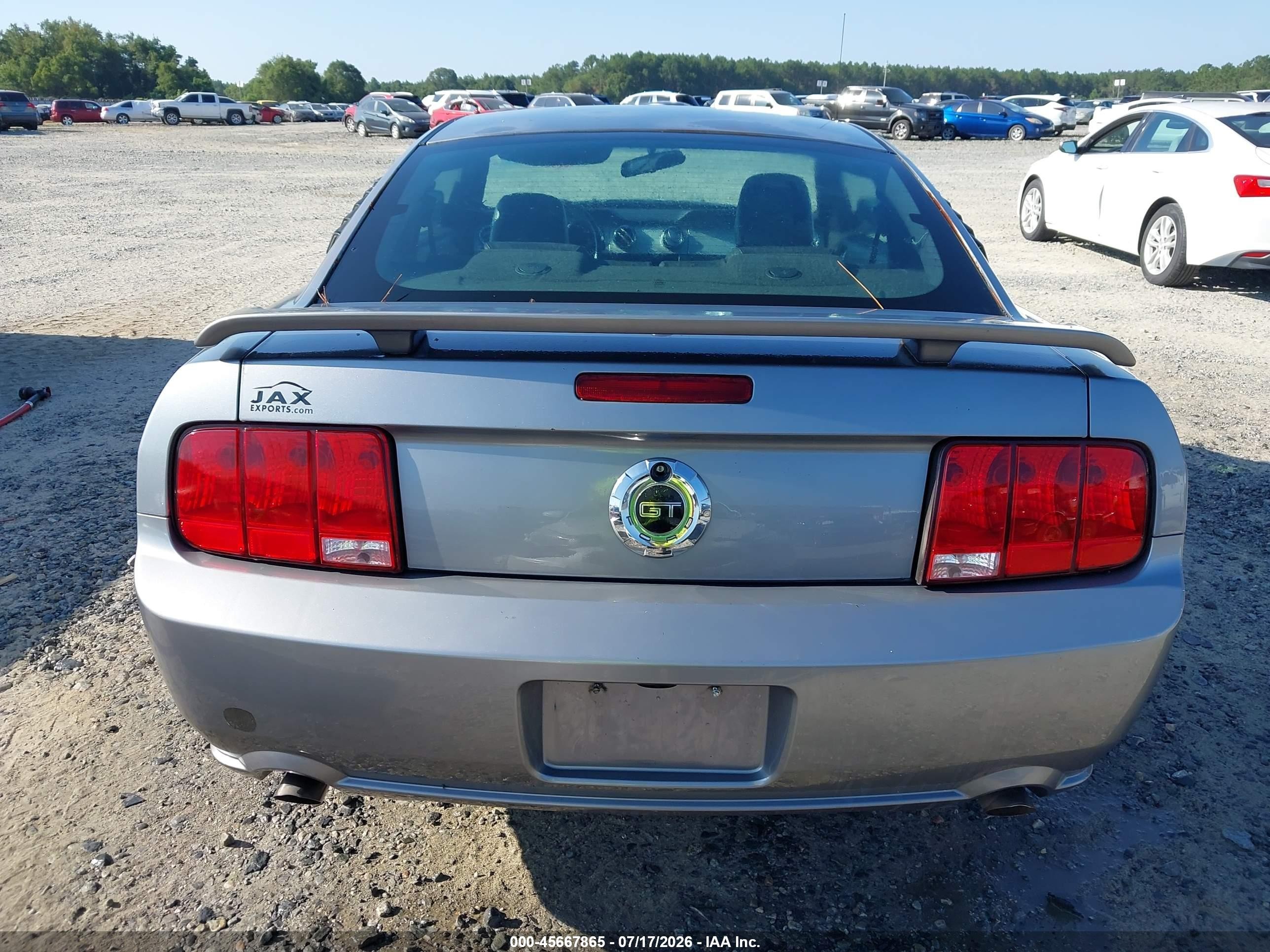2007 Ford Mustang Gt Deluxe/gt Premium Gray vin: 1ZVFT82H575244661