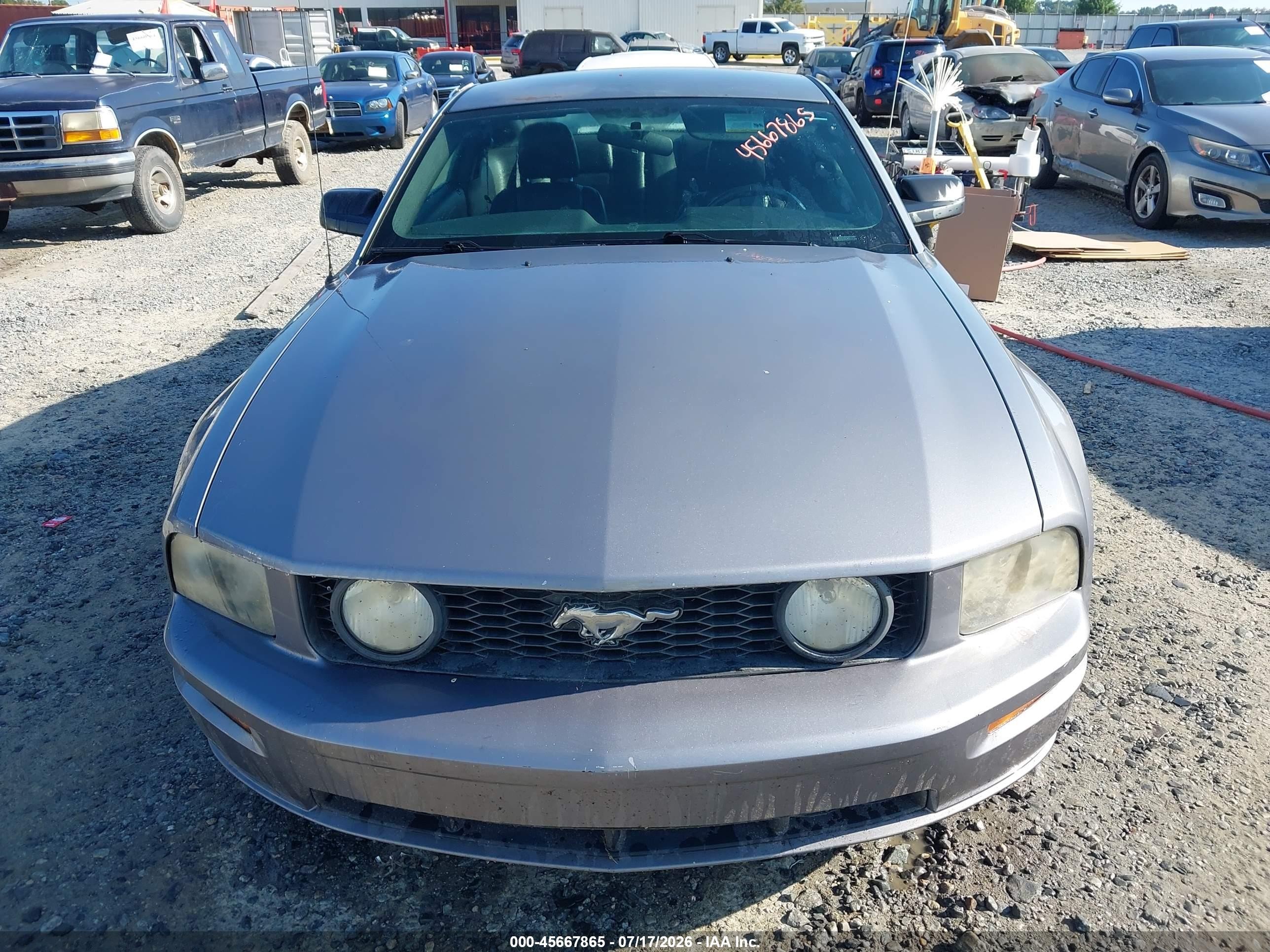 2007 Ford Mustang Gt Deluxe/gt Premium Gray vin: 1ZVFT82H575244661