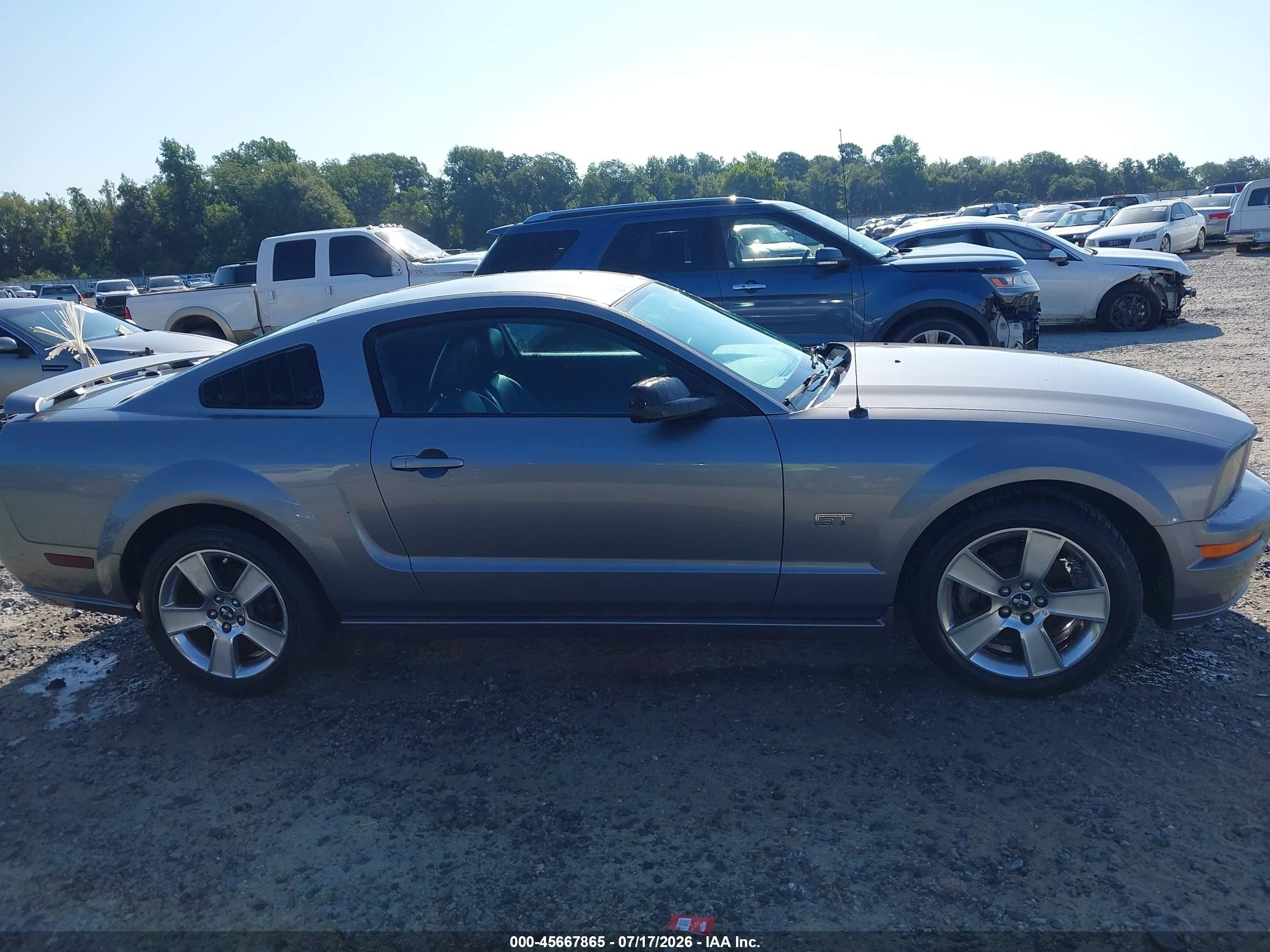2007 Ford Mustang Gt Deluxe/gt Premium Gray vin: 1ZVFT82H575244661