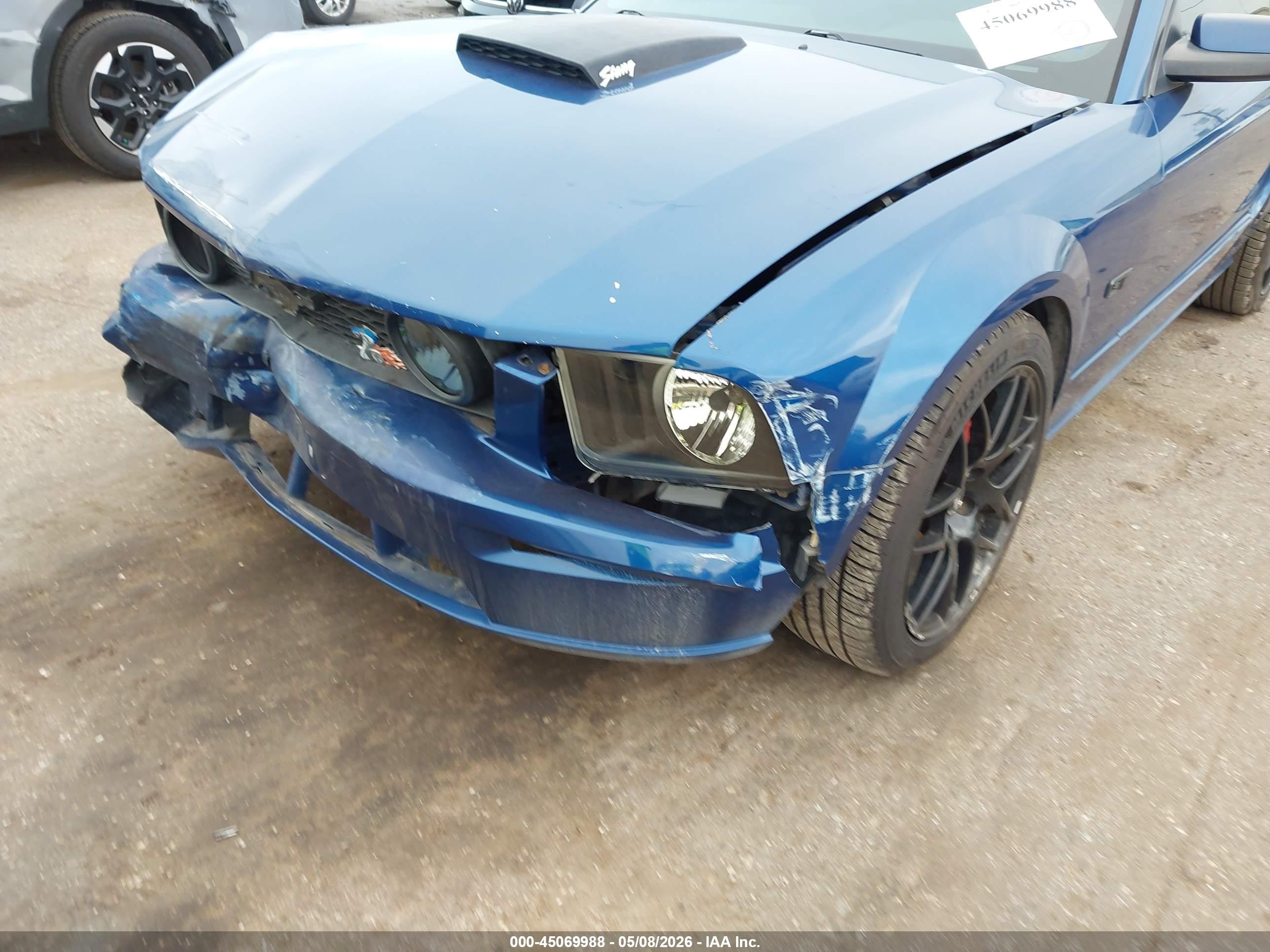 2007 Ford Mustang Gt Deluxe/gt Premium Blue vin: 1ZVFT82H575345098