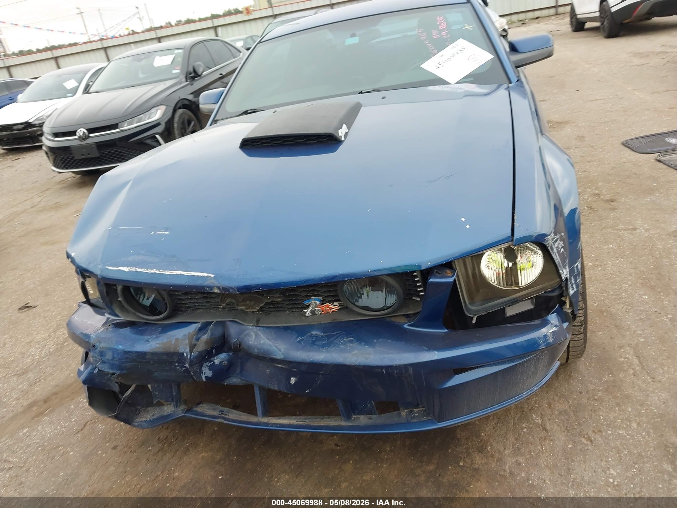 2007 Ford Mustang Gt Deluxe/gt Premium Blue vin: 1ZVFT82H575345098