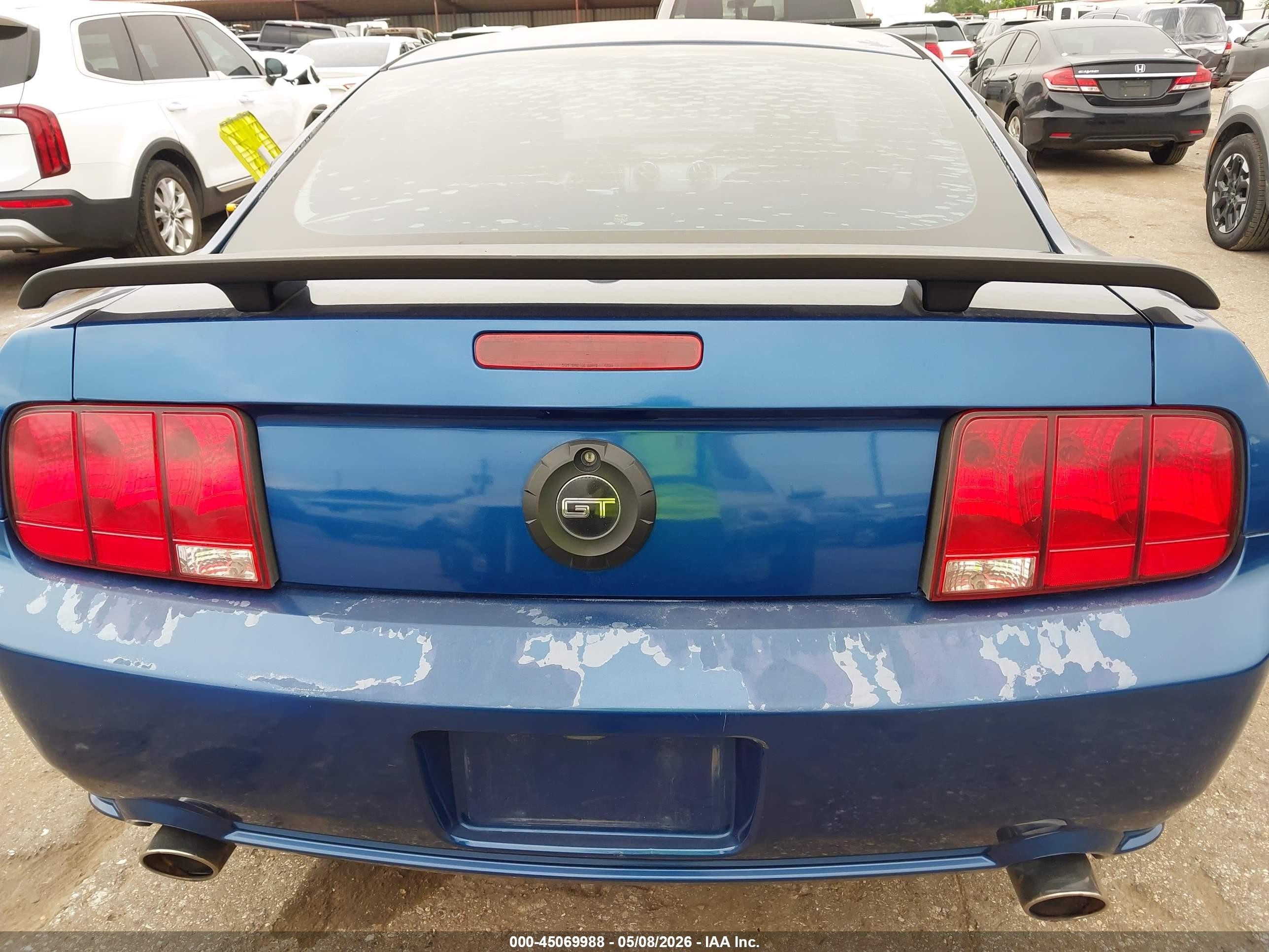 2007 Ford Mustang Gt Deluxe/gt Premium Blue vin: 1ZVFT82H575345098