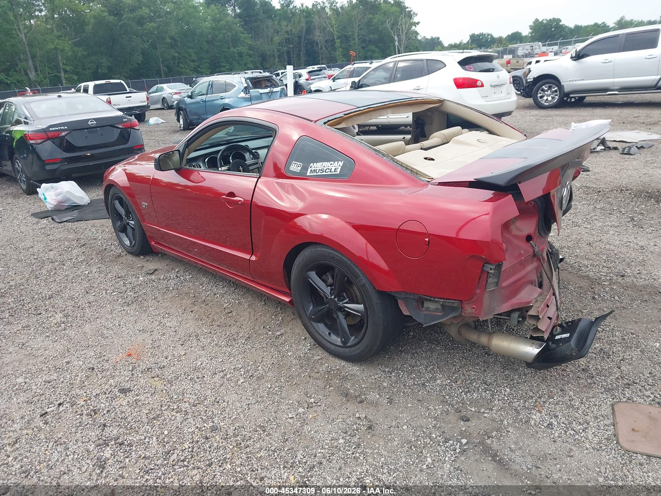 2007 Ford Mustang Gt Deluxe/gt Premium Red vin: 1ZVFT82H575363732