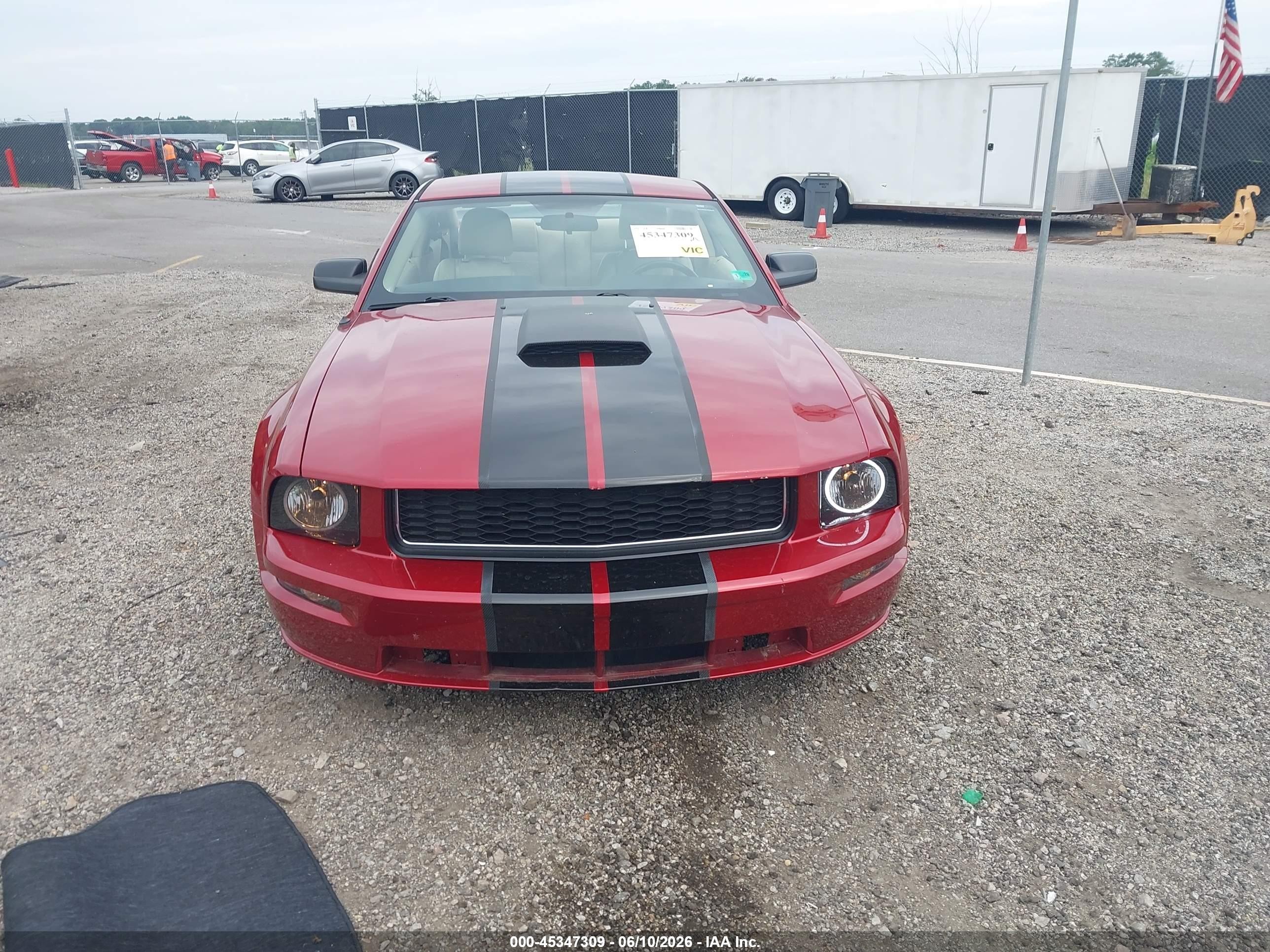 2007 Ford Mustang Gt Deluxe/gt Premium Red vin: 1ZVFT82H575363732