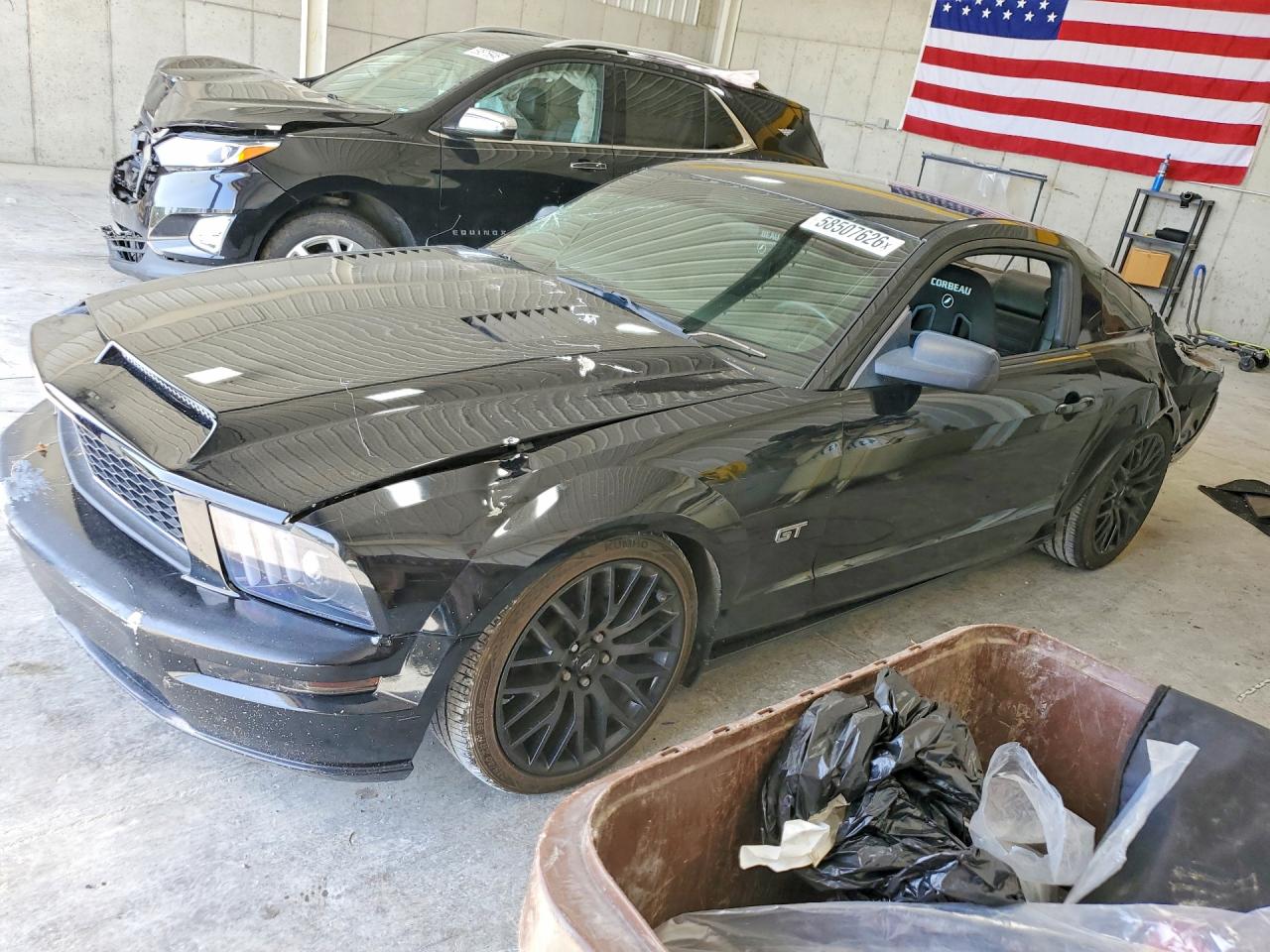 2005 Ford Mustang Gt Black vin: 1ZVFT82H655158739