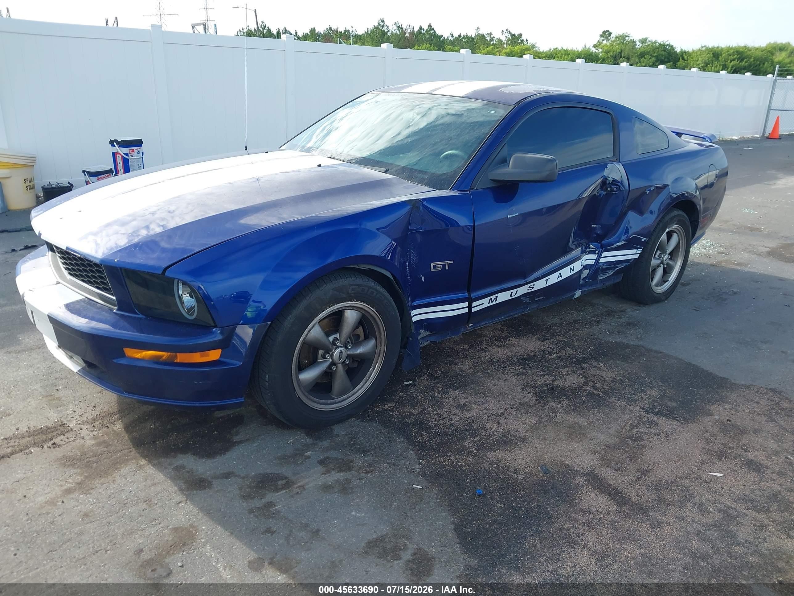 2005 Ford Mustang Gt Deluxe/gt Premium Blue vin: 1ZVFT82H655209317