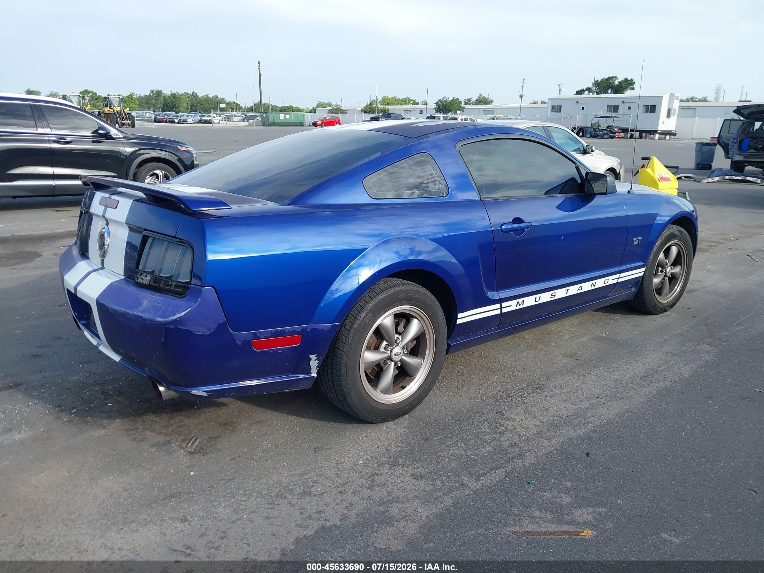 2005 Ford Mustang Gt Deluxe/gt Premium Blue vin: 1ZVFT82H655209317