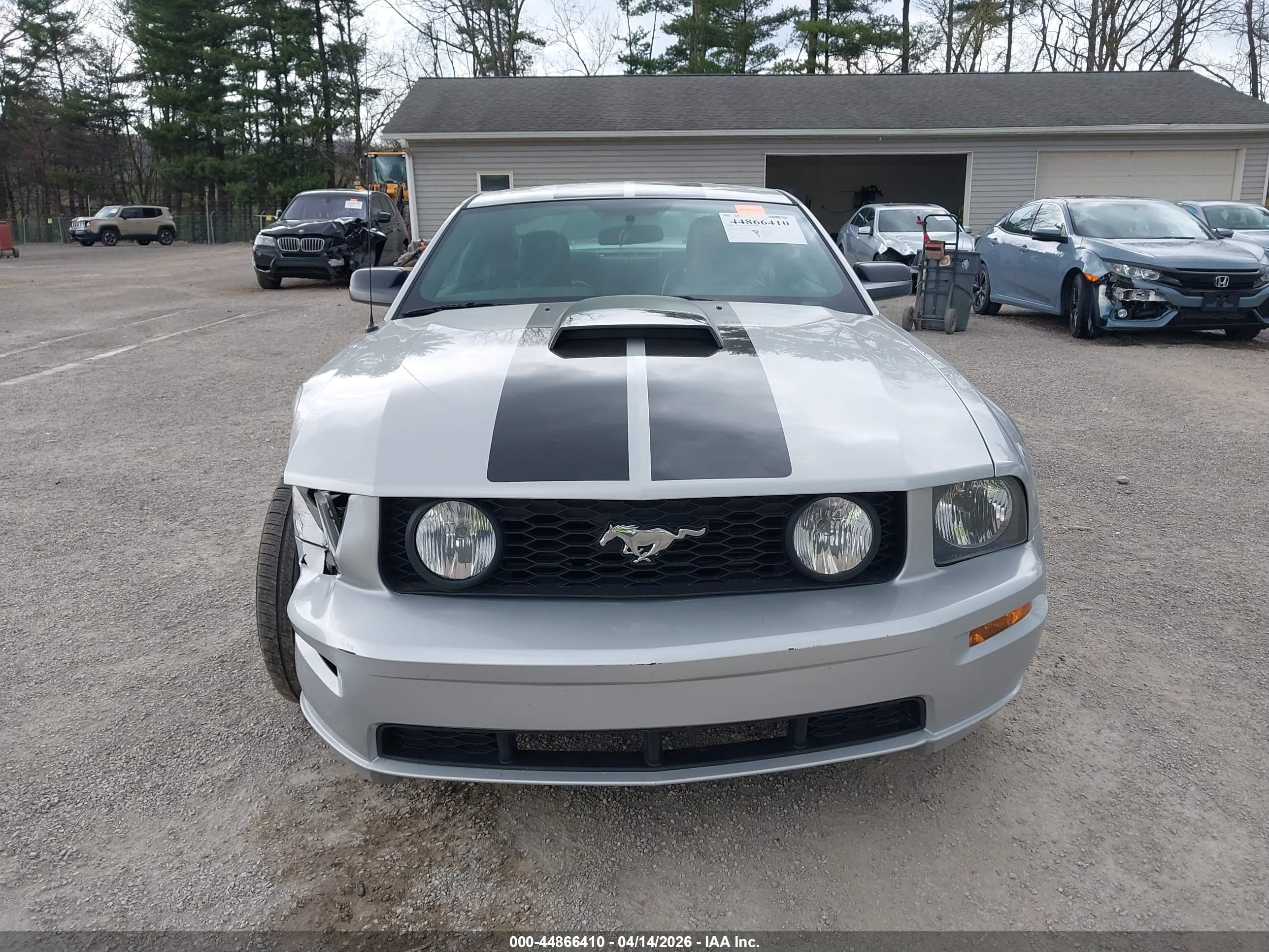 2006 Ford Mustang Gt Silver vin: 1ZVFT82H665142638