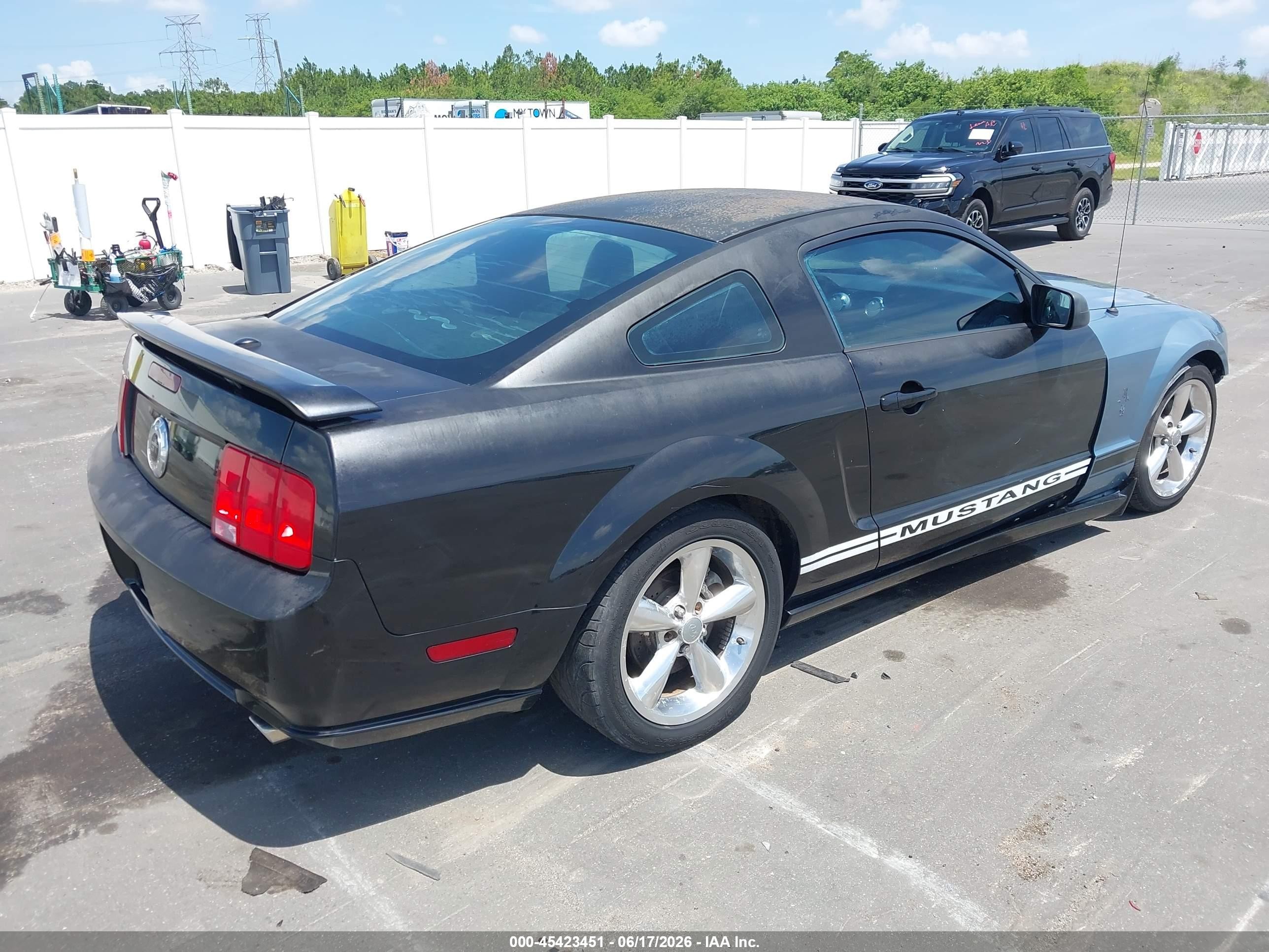 2007 Ford Mustang Gt Deluxe/gt Premium Black vin: 1ZVFT82H675229747