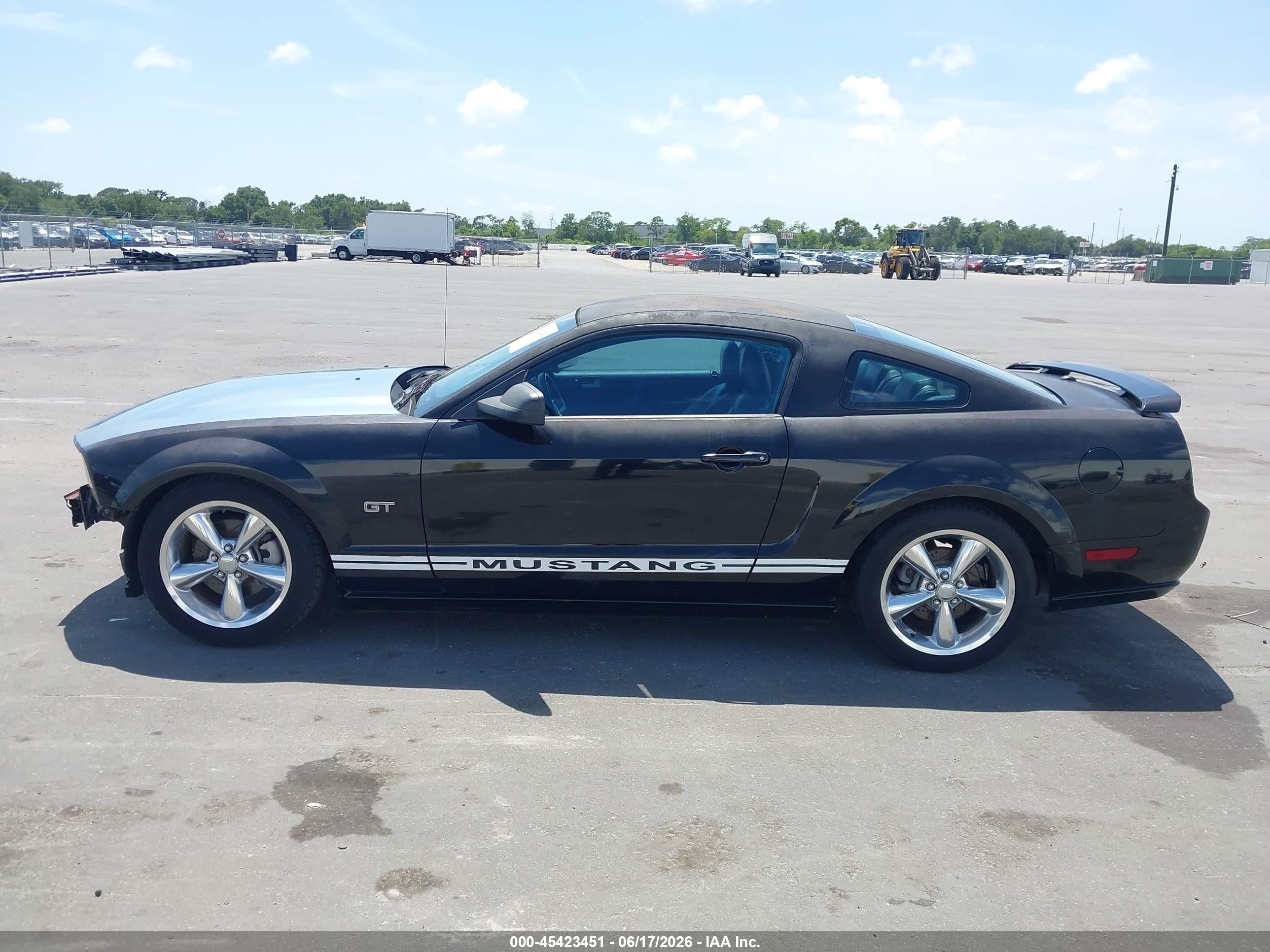 2007 Ford Mustang Gt Deluxe/gt Premium Black vin: 1ZVFT82H675229747