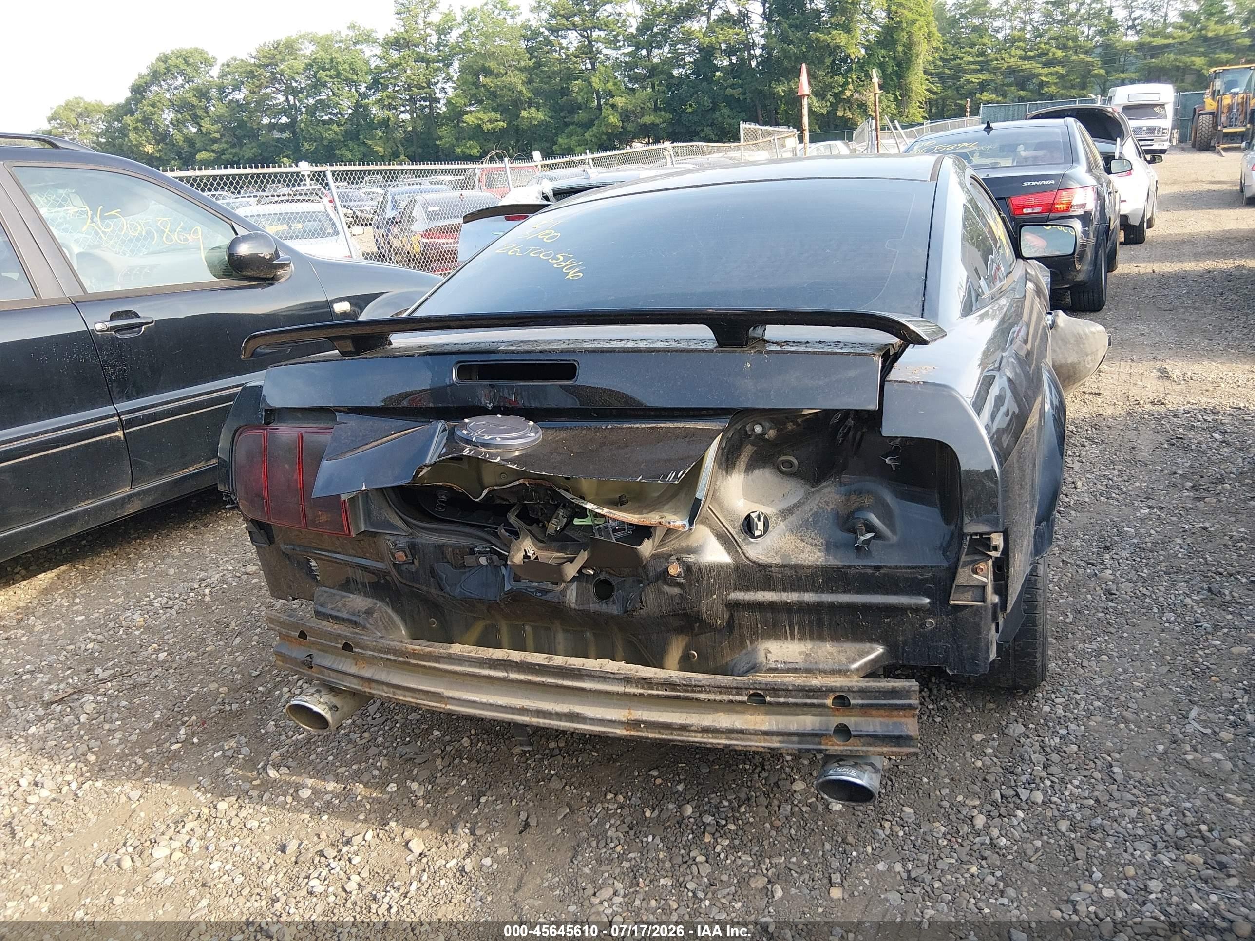 2007 Ford Mustang Gt Deluxe/gt Premium Black vin: 1ZVFT82H675246239
