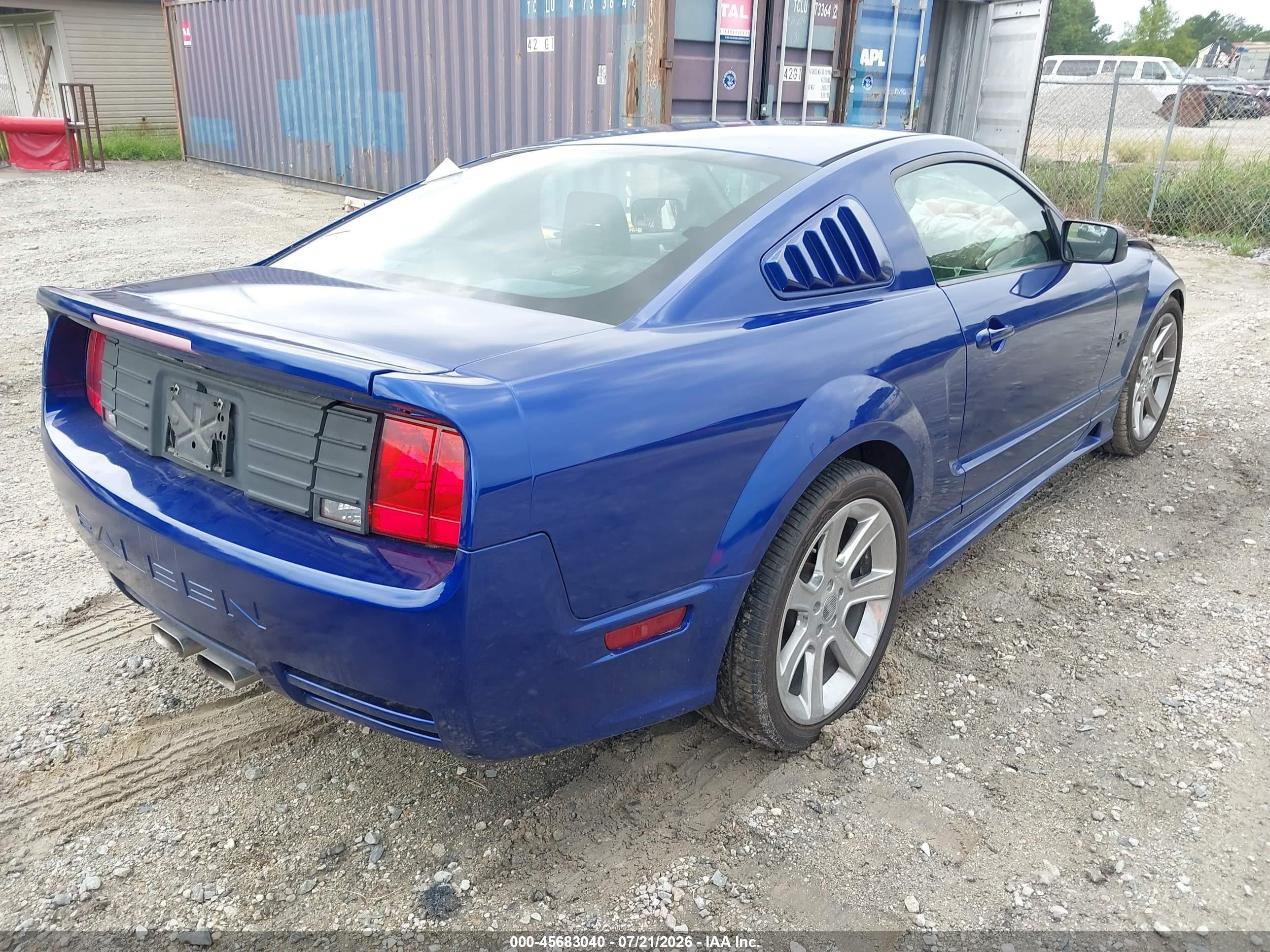 2005 Ford Mustang Gt Deluxe/gt Premium Blue vin: 1ZVFT82H755233173
