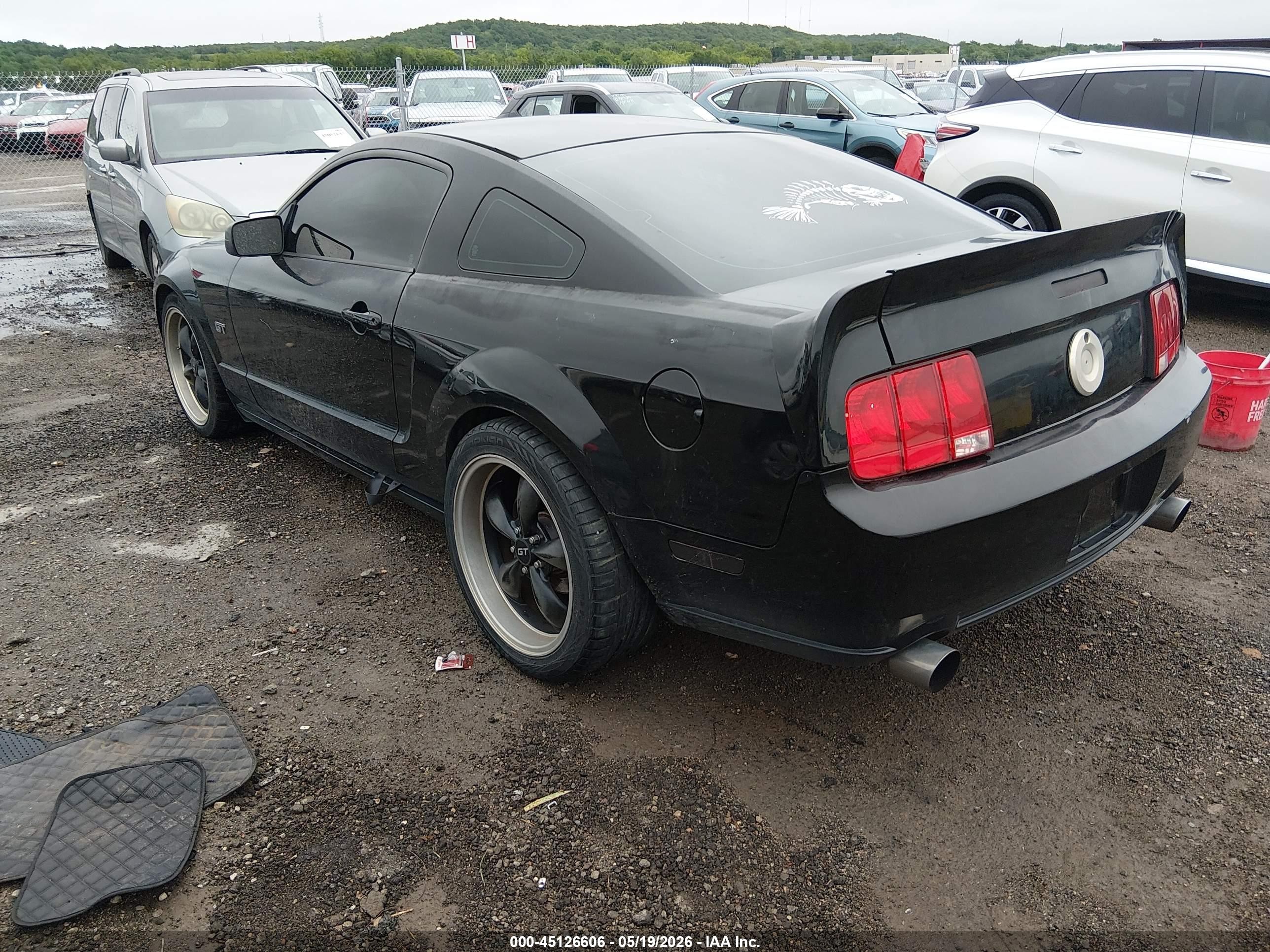 2006 Ford Mustang Gt Black vin: 1ZVFT82H765246460