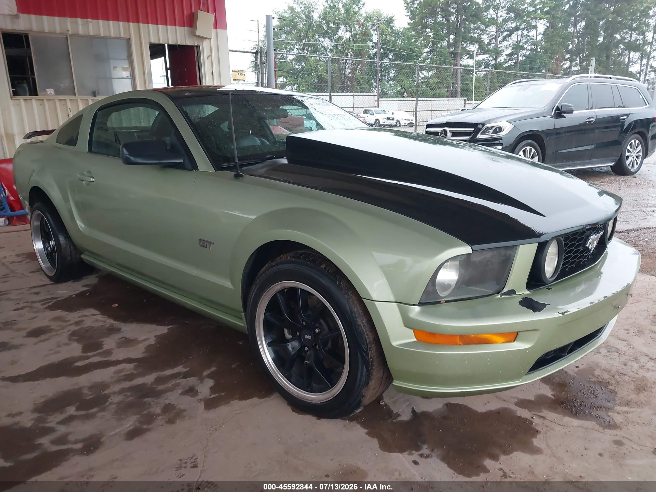 2006 Ford Mustang Gt Green vin: 1ZVFT82H765264165