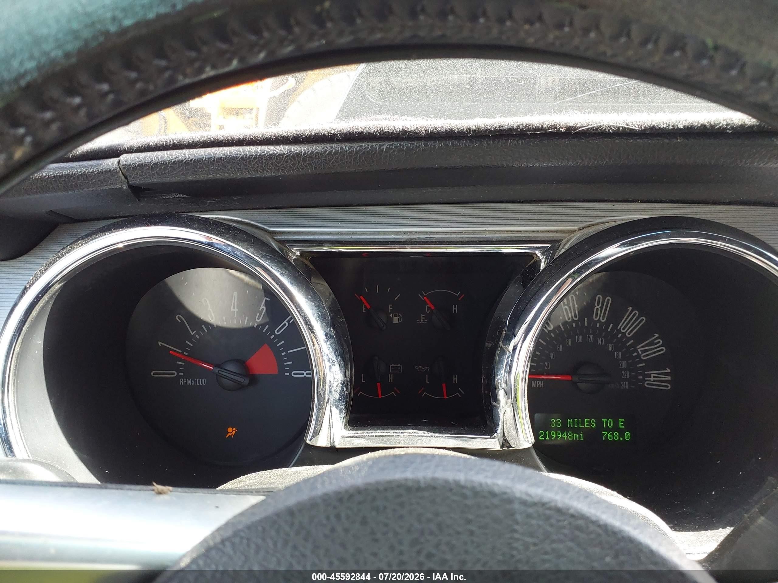 2006 Ford Mustang Gt Green vin: 1ZVFT82H765264165