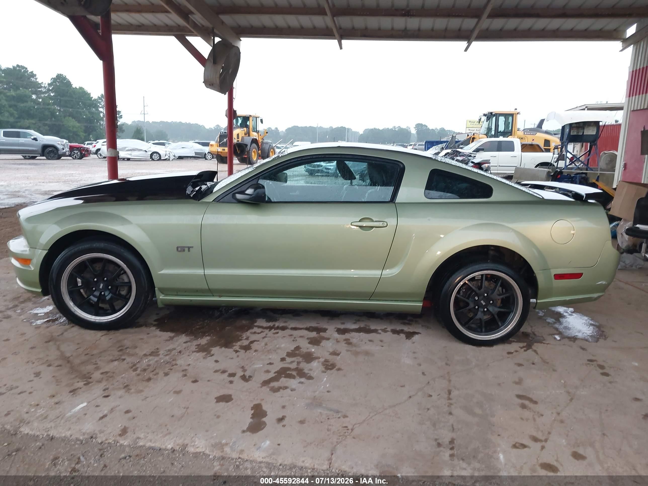 2006 Ford Mustang Gt Green vin: 1ZVFT82H765264165