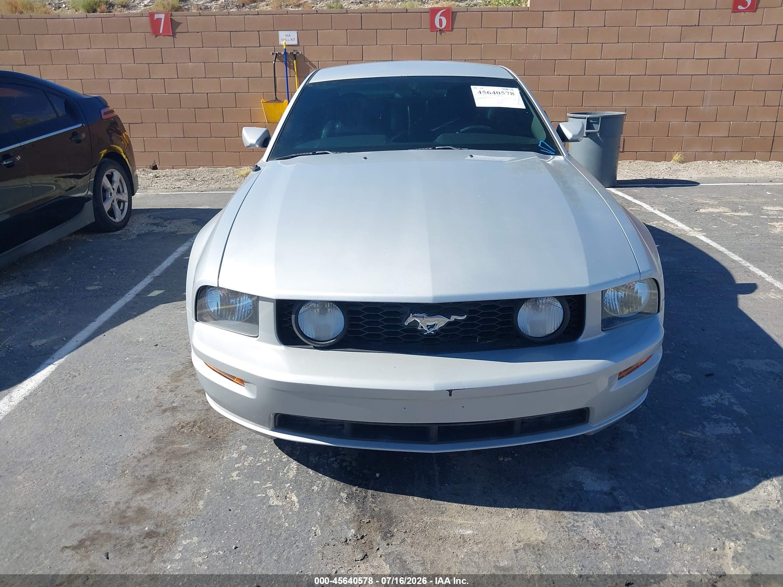 2007 Ford Mustang Gt Deluxe/gt Premium Silver vin: 1ZVFT82H775224668
