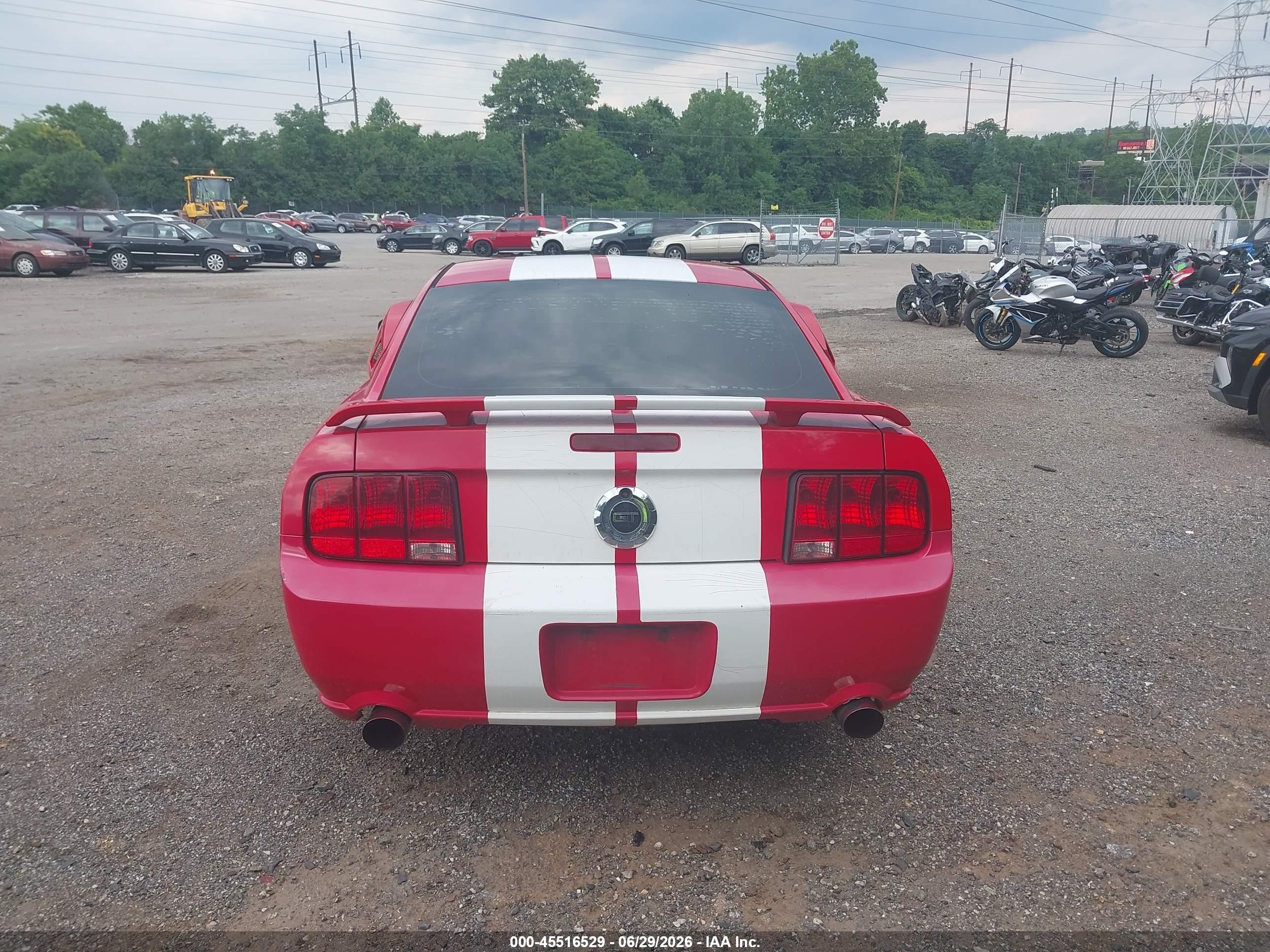 2007 Ford Mustang Gt Deluxe/gt Premium Red vin: 1ZVFT82H775233516