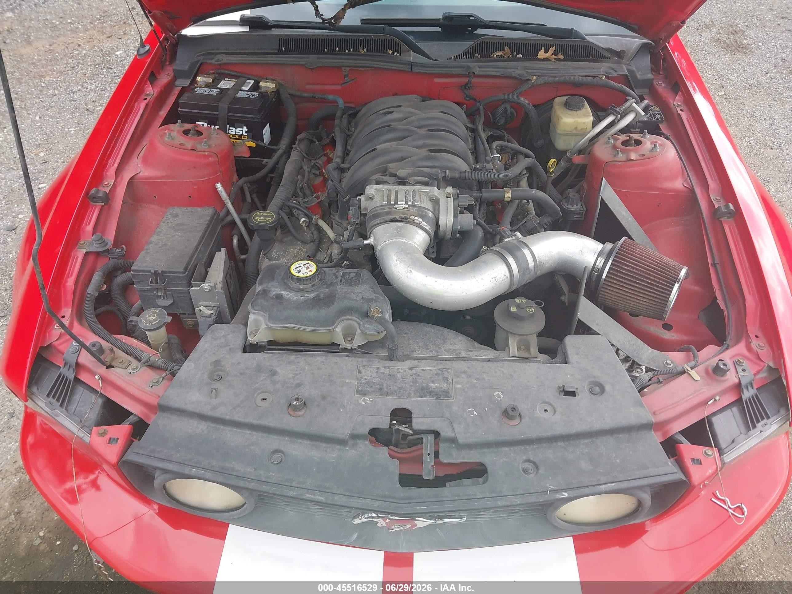 2007 Ford Mustang Gt Deluxe/gt Premium Red vin: 1ZVFT82H775233516