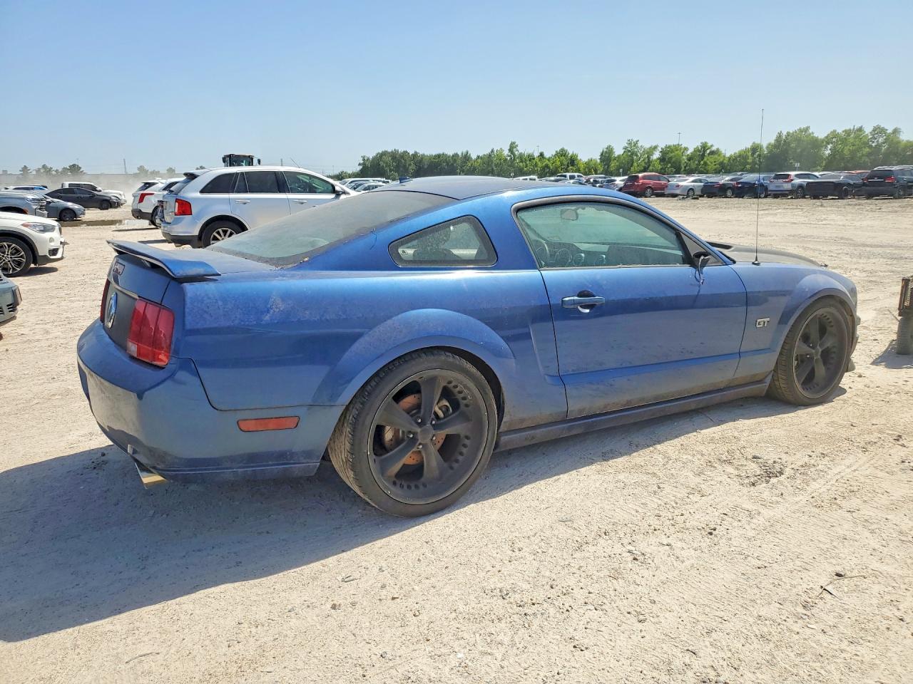 2007 Ford Mustang Gt Blue vin: 1ZVFT82H775241891